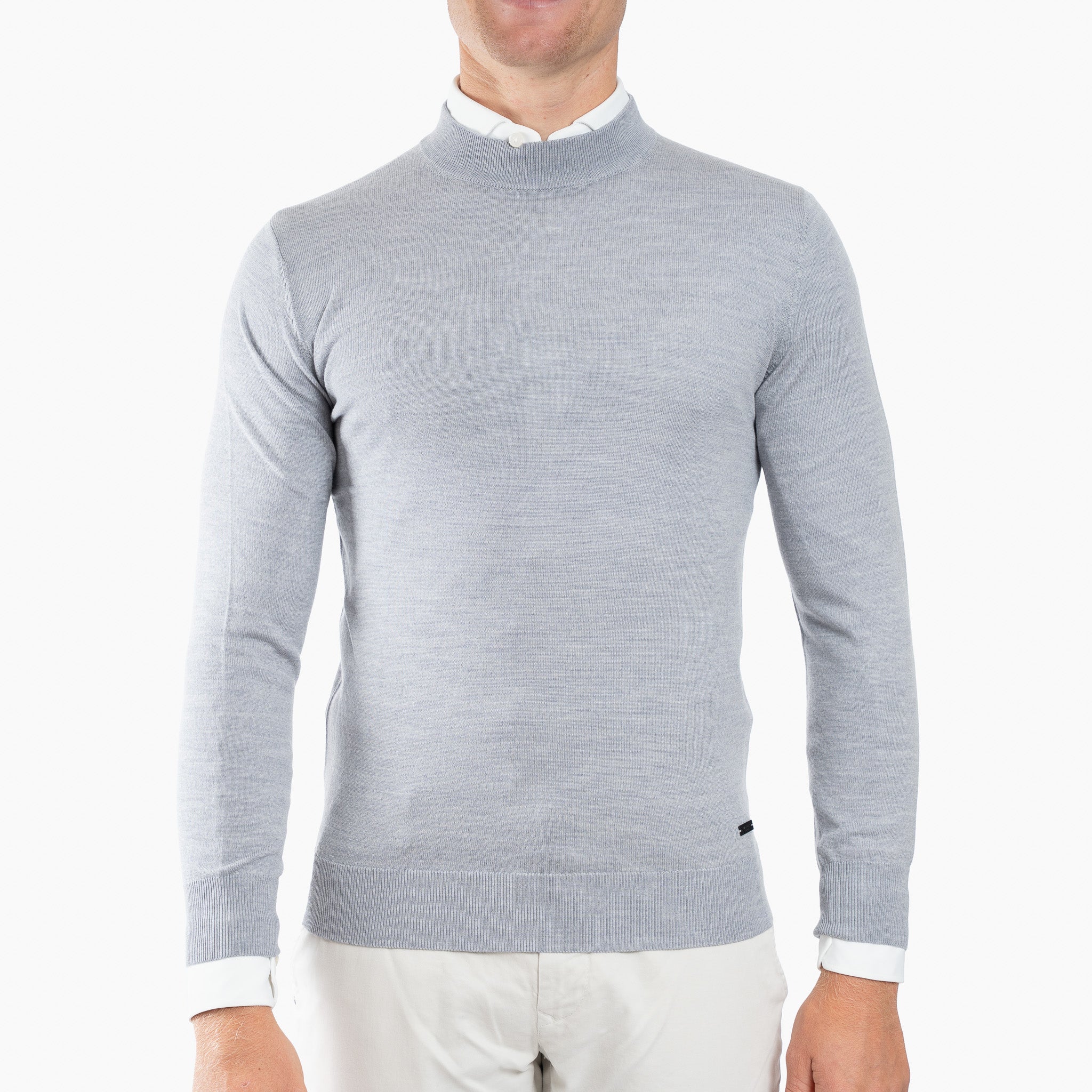 SEVEN DIALS Gebreide Turtleneck Trui Grijs | Goy