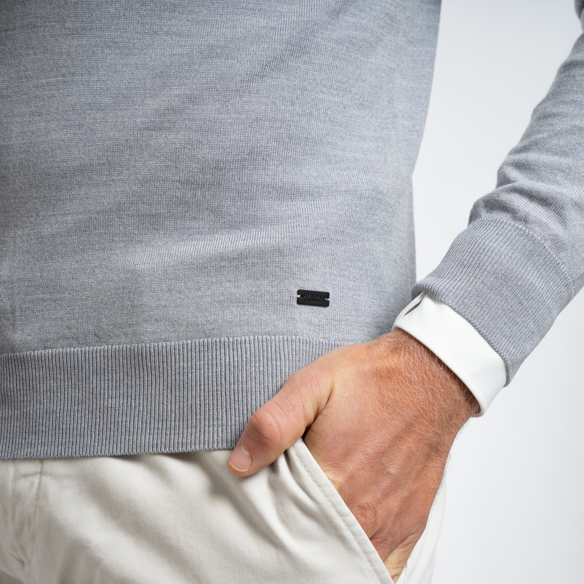 SEVEN DIALS Gebreide Turtleneck Trui Grijs | Goy