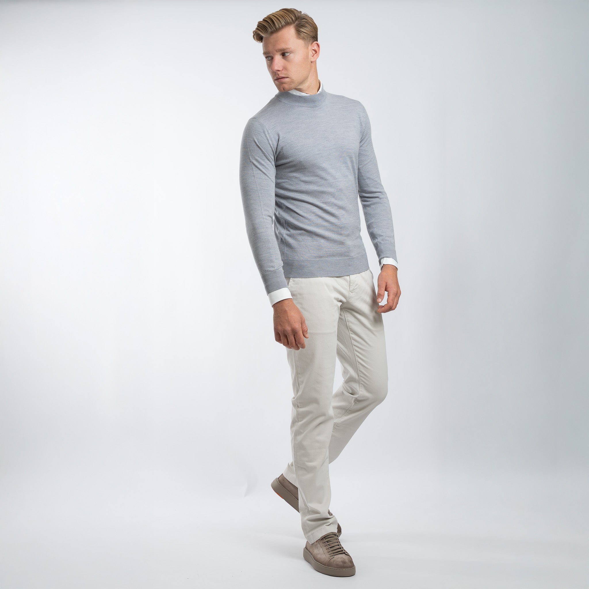 SEVEN DIALS Gebreide Turtleneck Trui Grijs | Goy