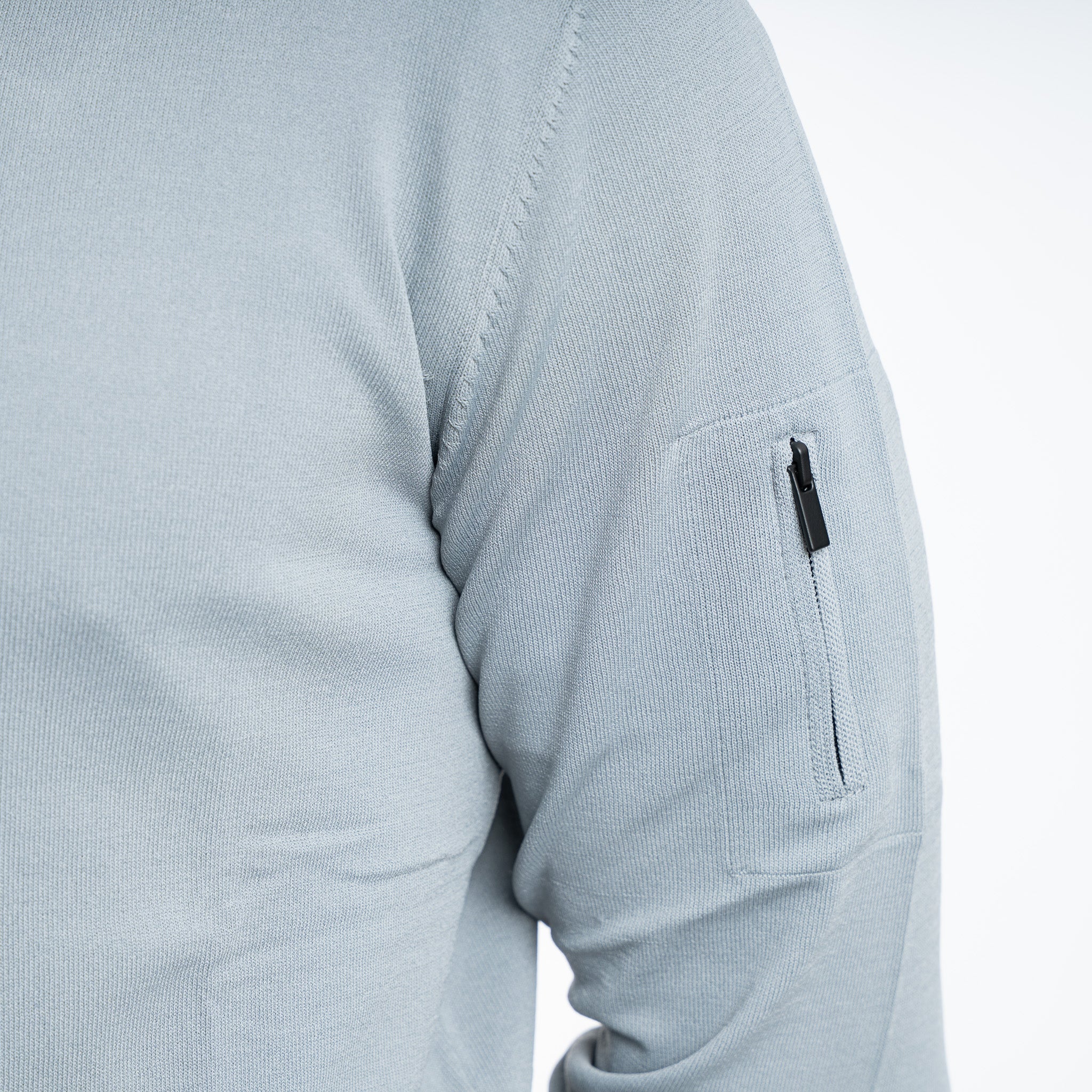 SEVEN DIALS Technische Trui met Rits Grijs | Spike