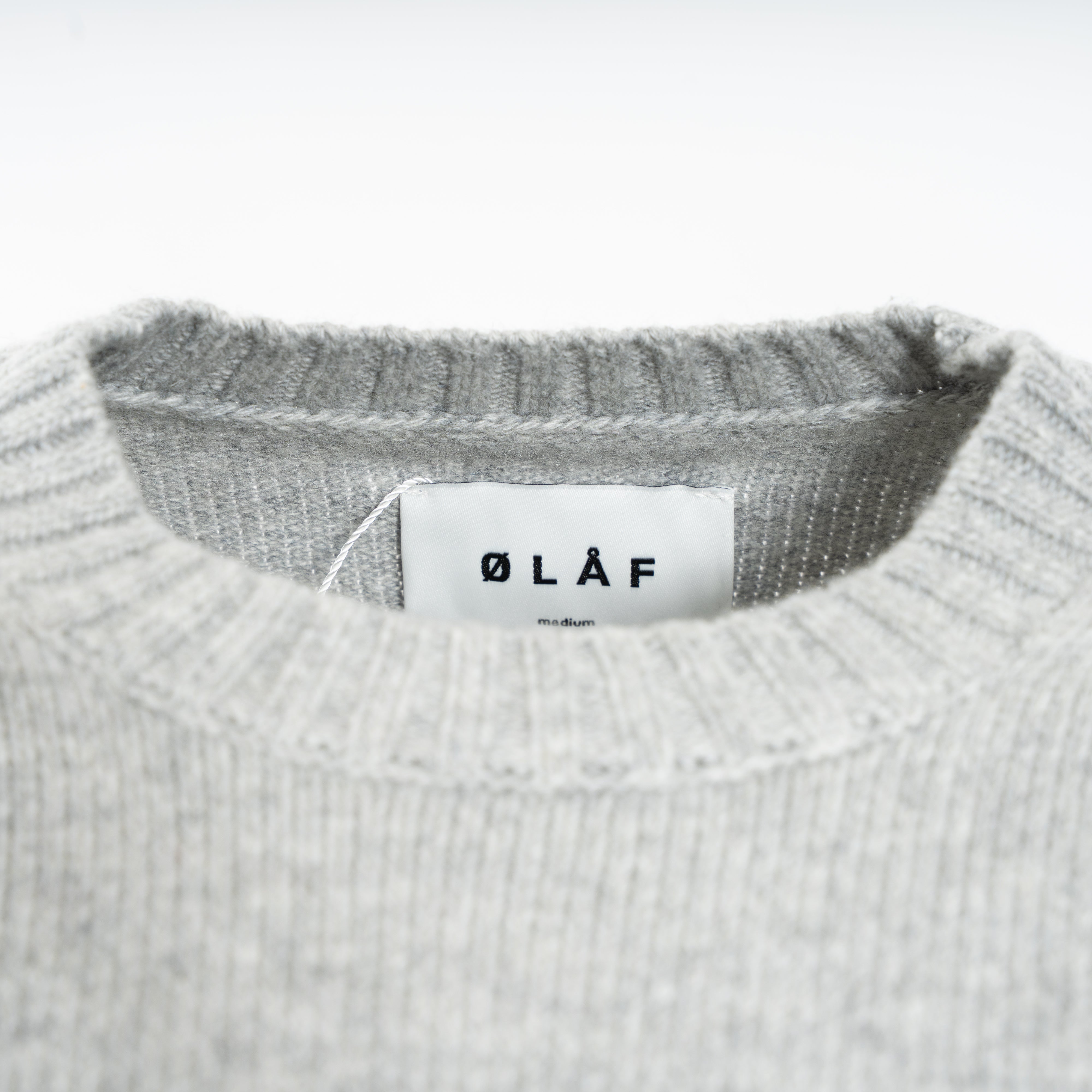Olaf Gebreide Trui Grijs | Essential Knitted Crewneck