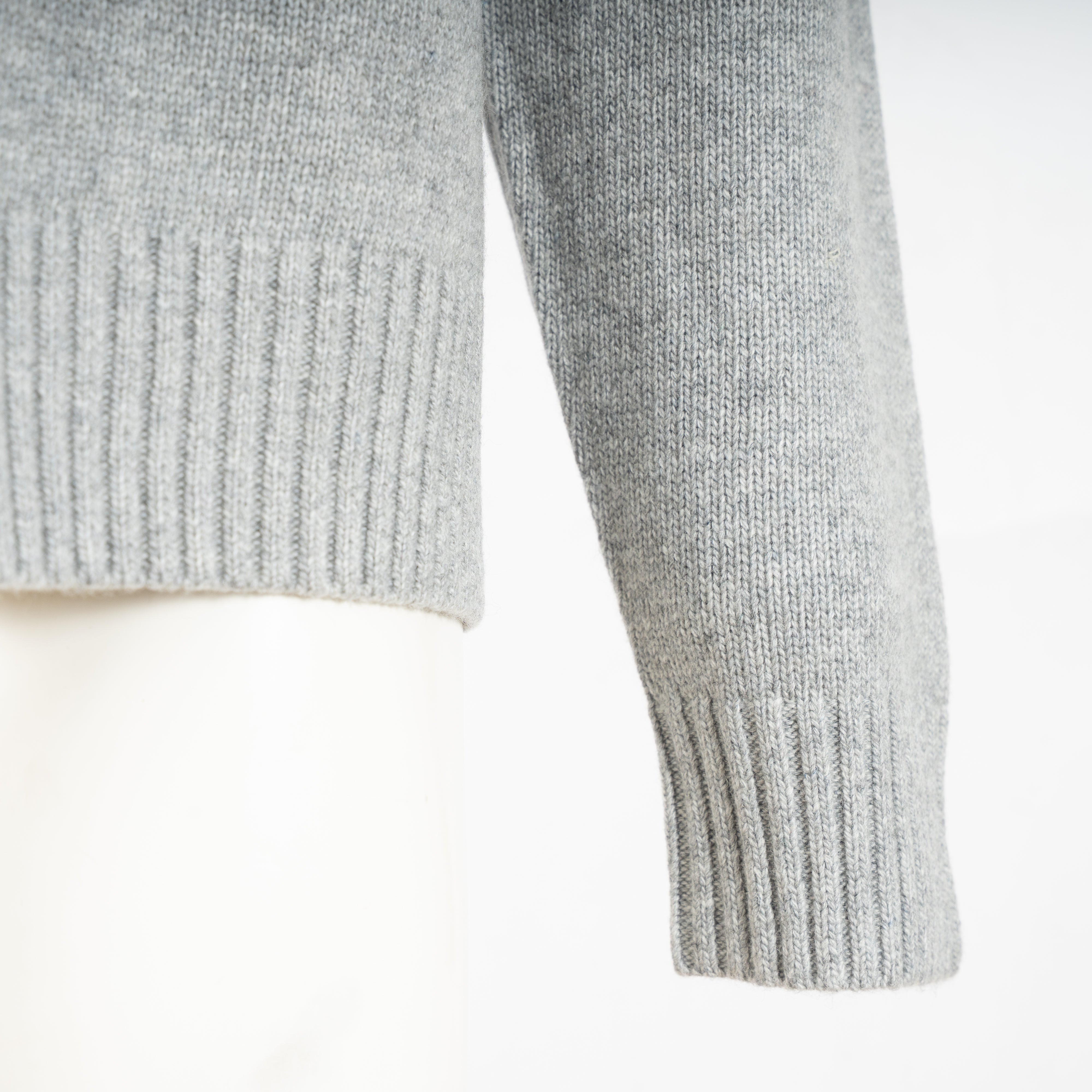 Olaf Gebreide Trui Grijs | Essential Knitted Crewneck