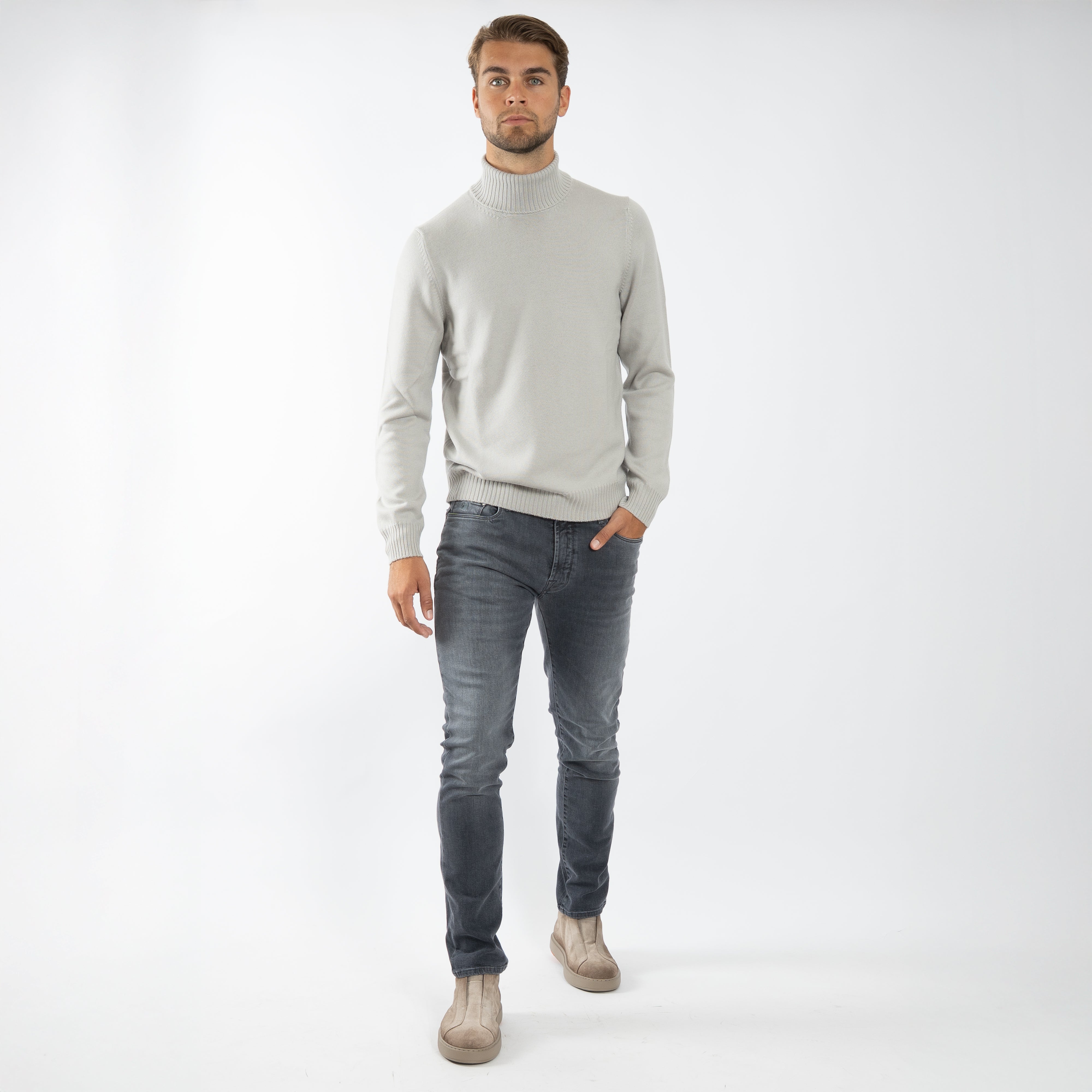Gran Sasso Gebreide Coltrui Kitwit | Extrafine Merino
