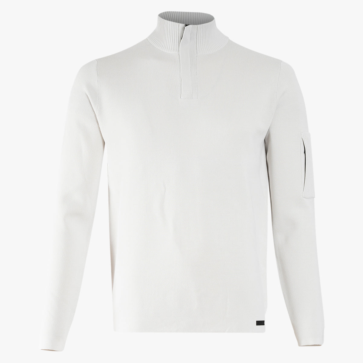 Genti Trui met Rits Kit Wit | Cool Dry