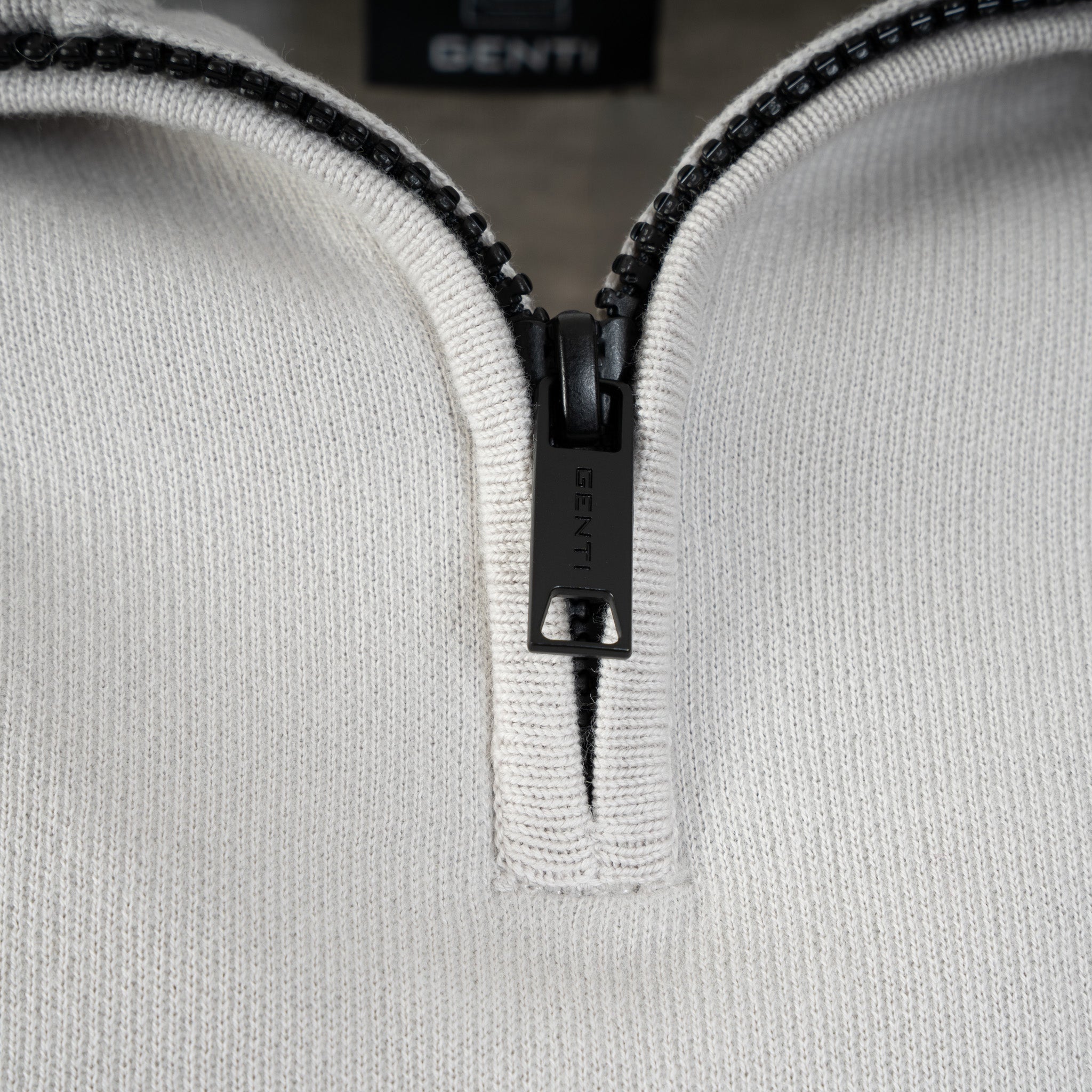 Genti Gebreide Trui met Rits Kitwit | Double Face