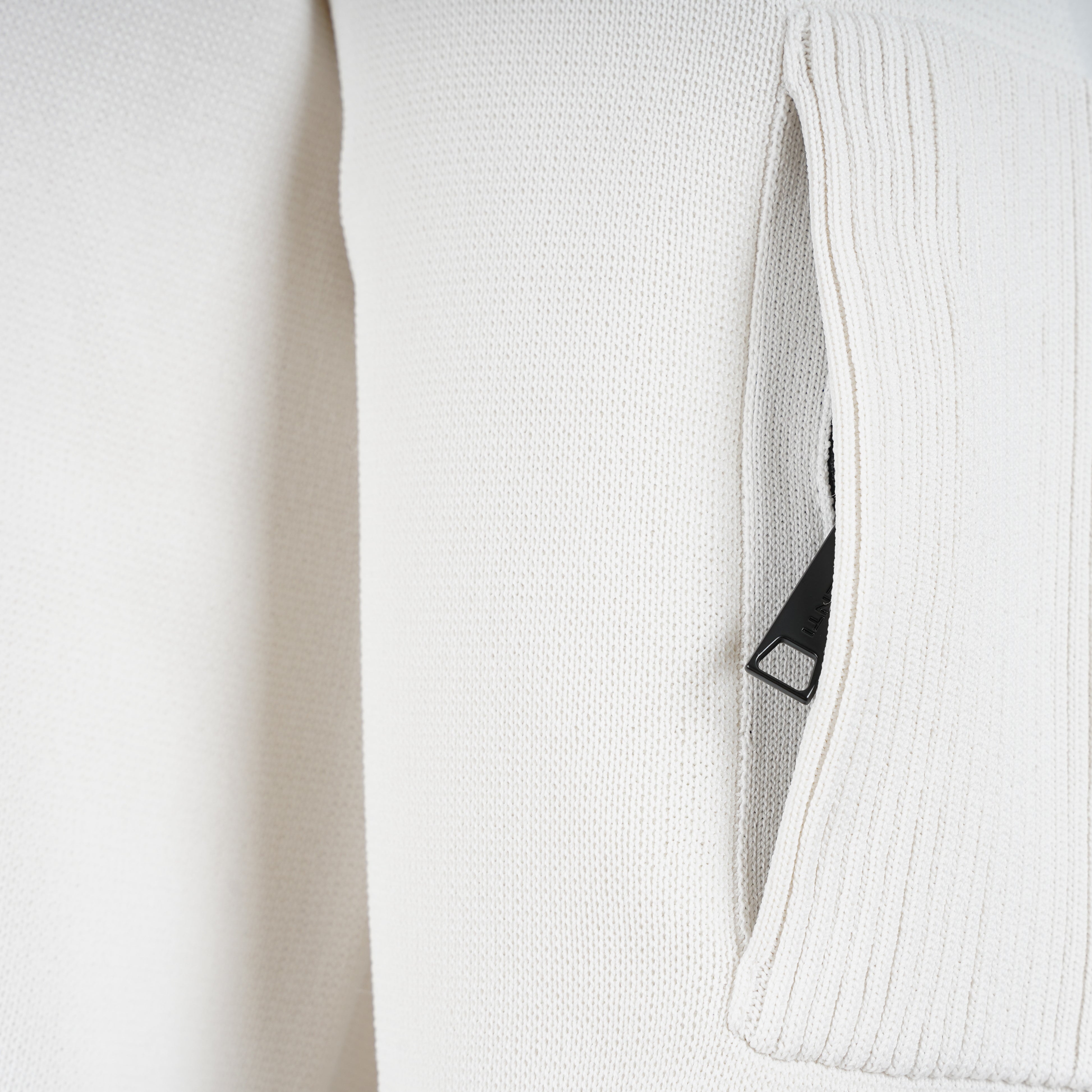 Genti Trui met Rits Off-White | Cool Dry