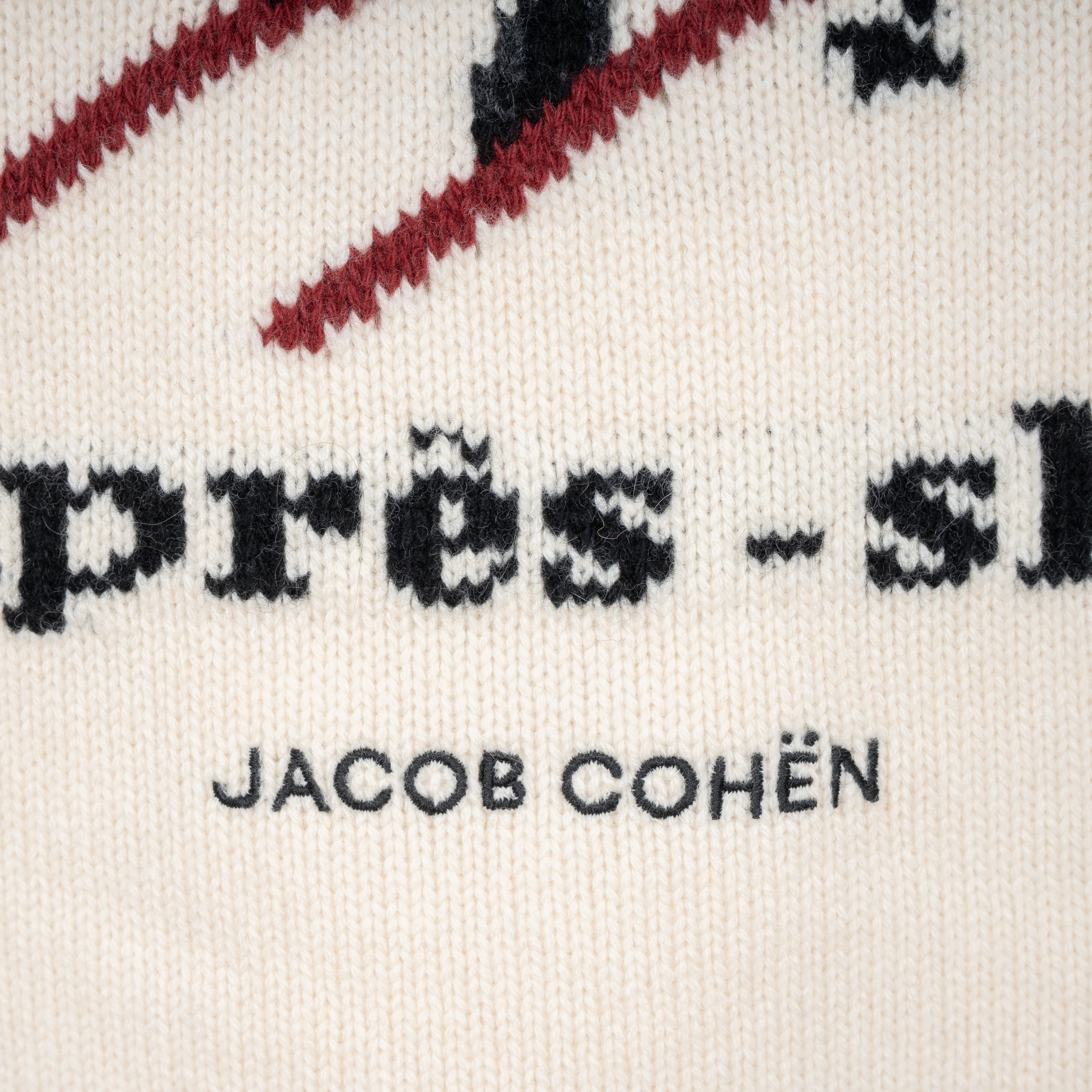 Jacob Cohen Gebreide Trui Crème | Après-ski