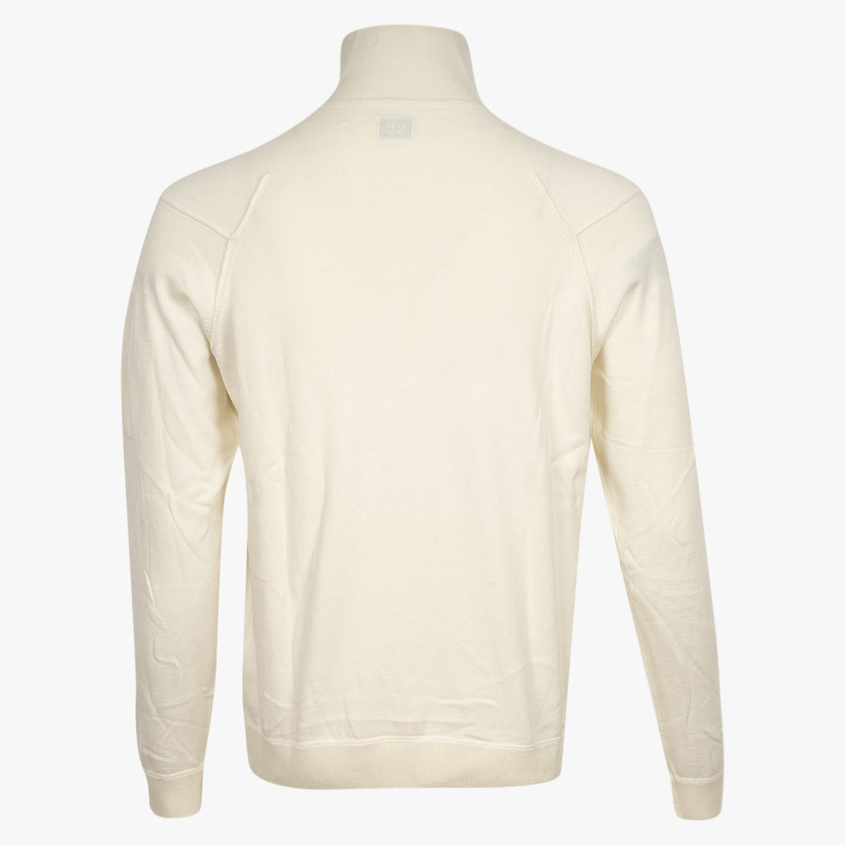 CP Company Gebreide Trui met Rits Creme | Lens Knit
