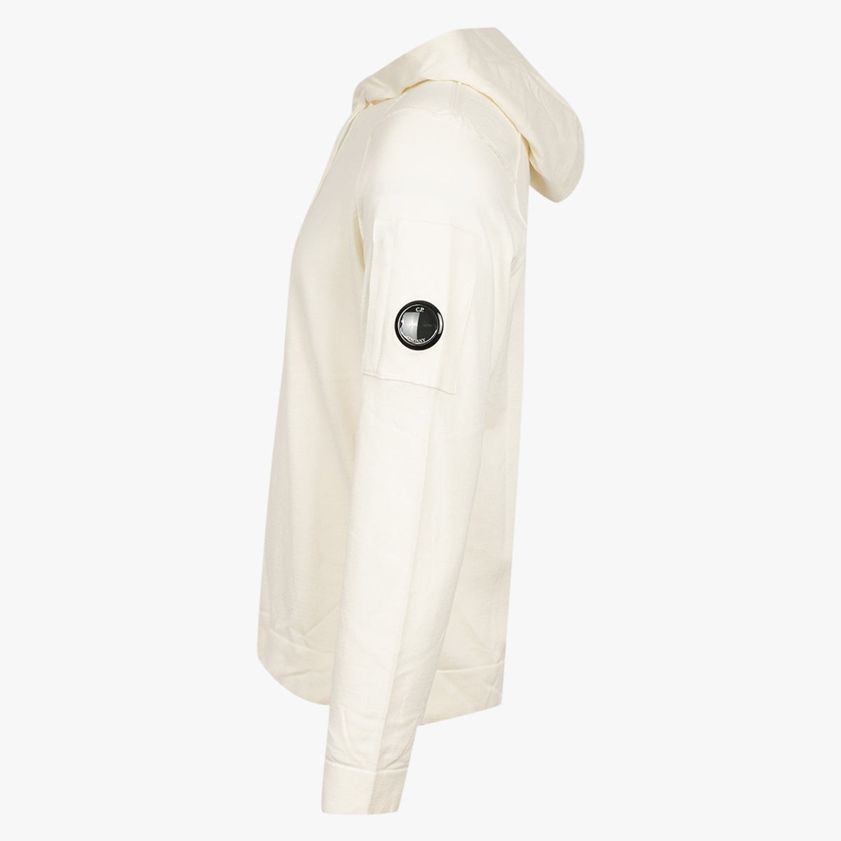 CP Company Gebreide Hoodie Creme | Hooded Lens Knit