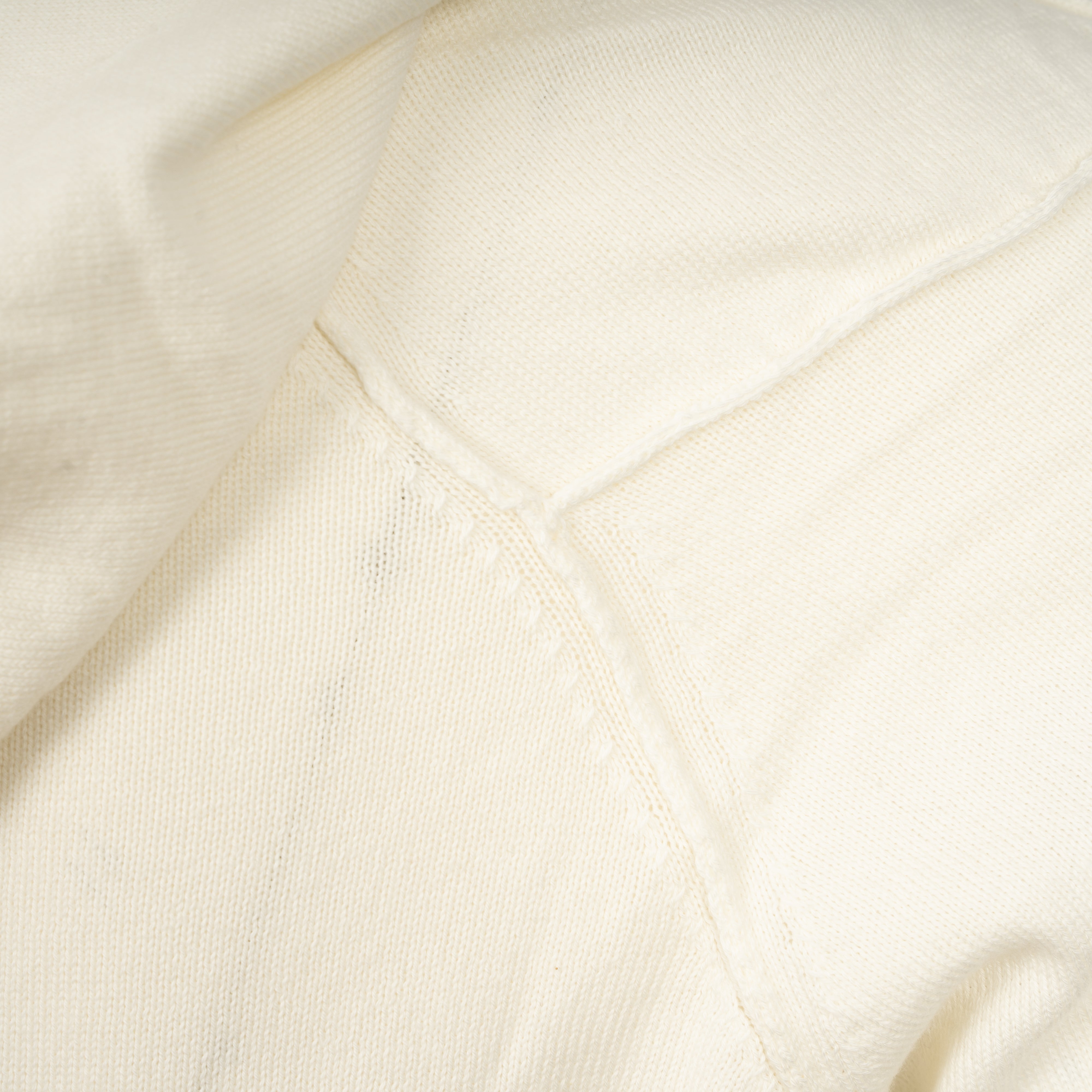 CP Company Gebreide Hoodie Creme | Hooded Lens Knit