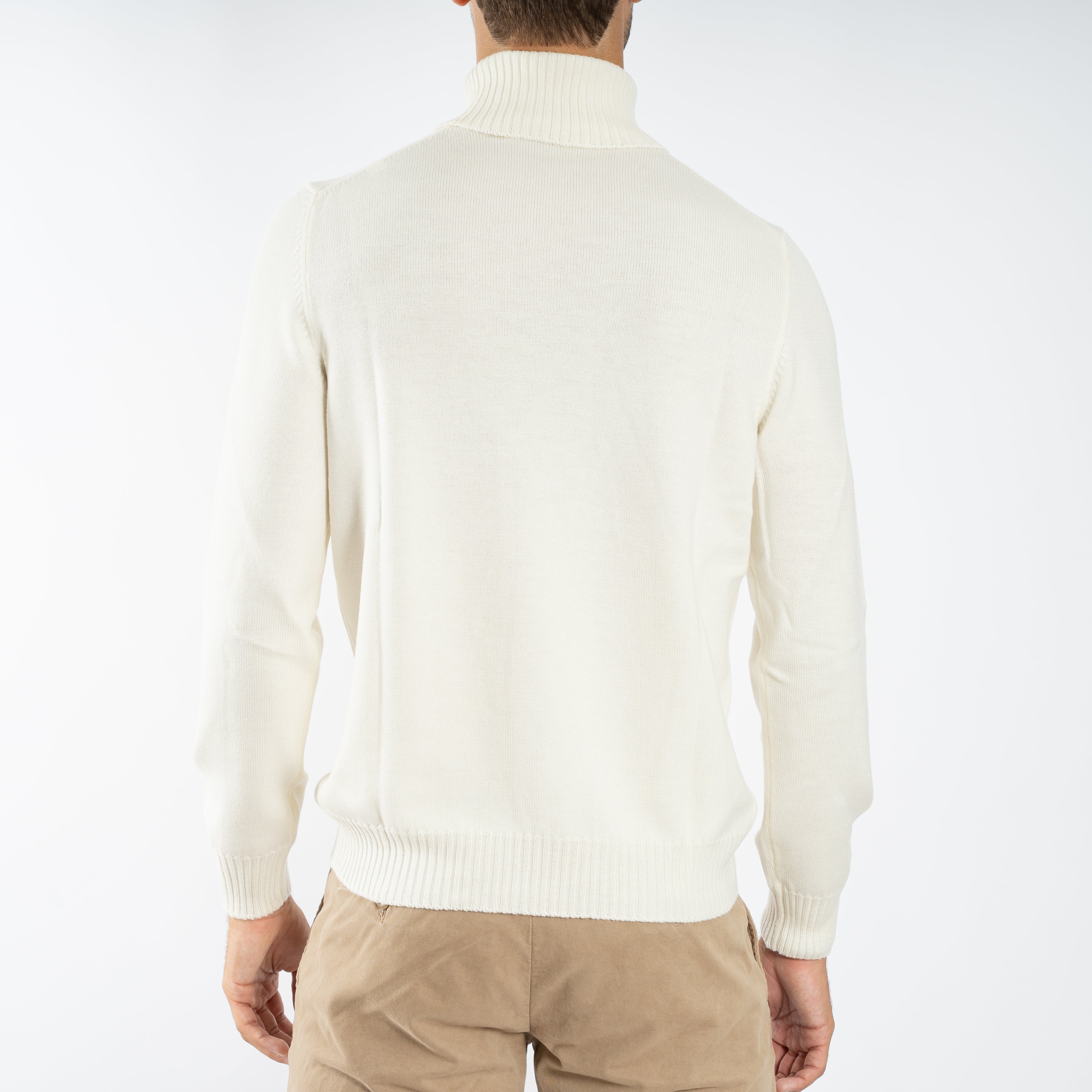 Gran Sasso Gebreide Coltrui Creme | Extrafine Merino