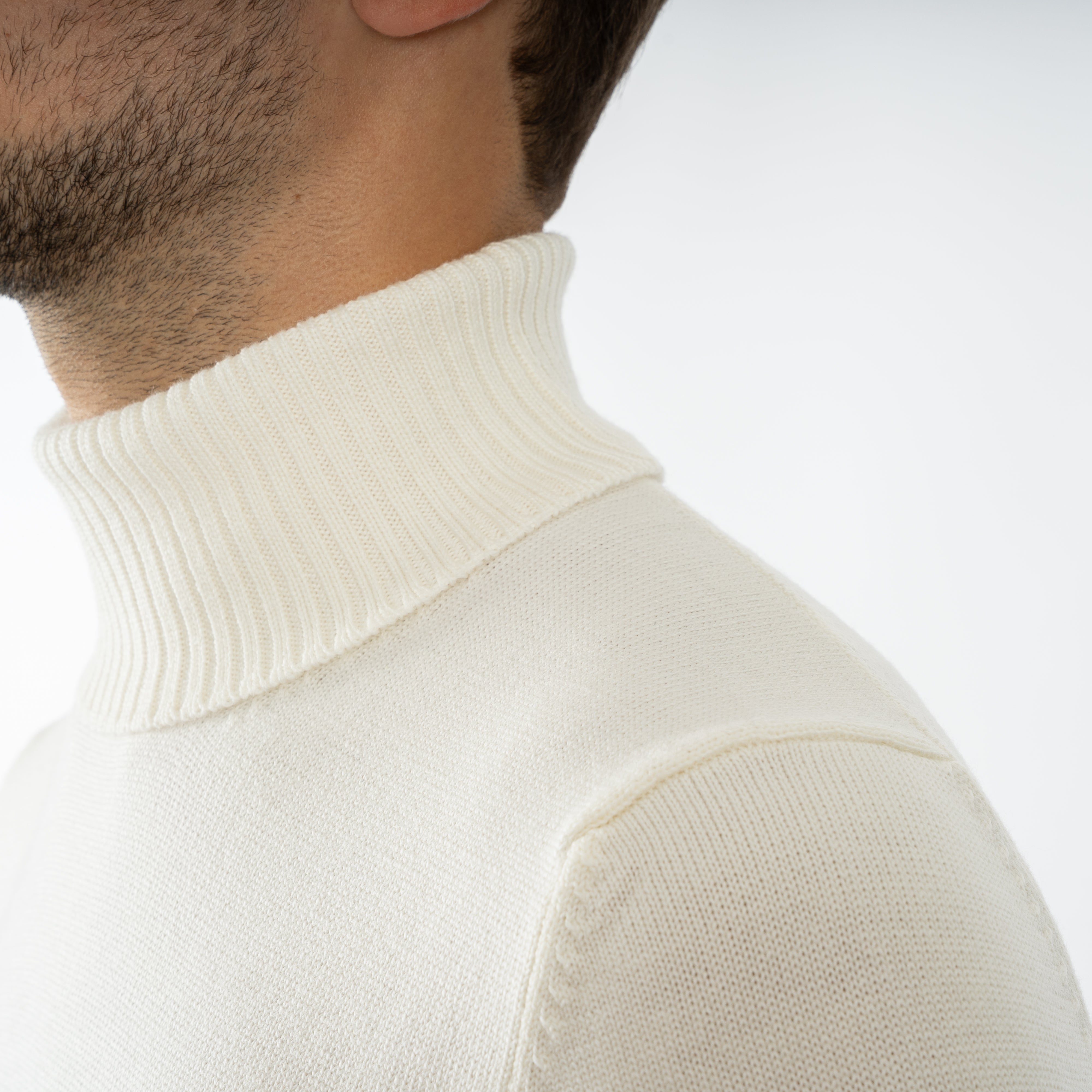 Gran Sasso Gebreide Coltrui Creme | Extrafine Merino