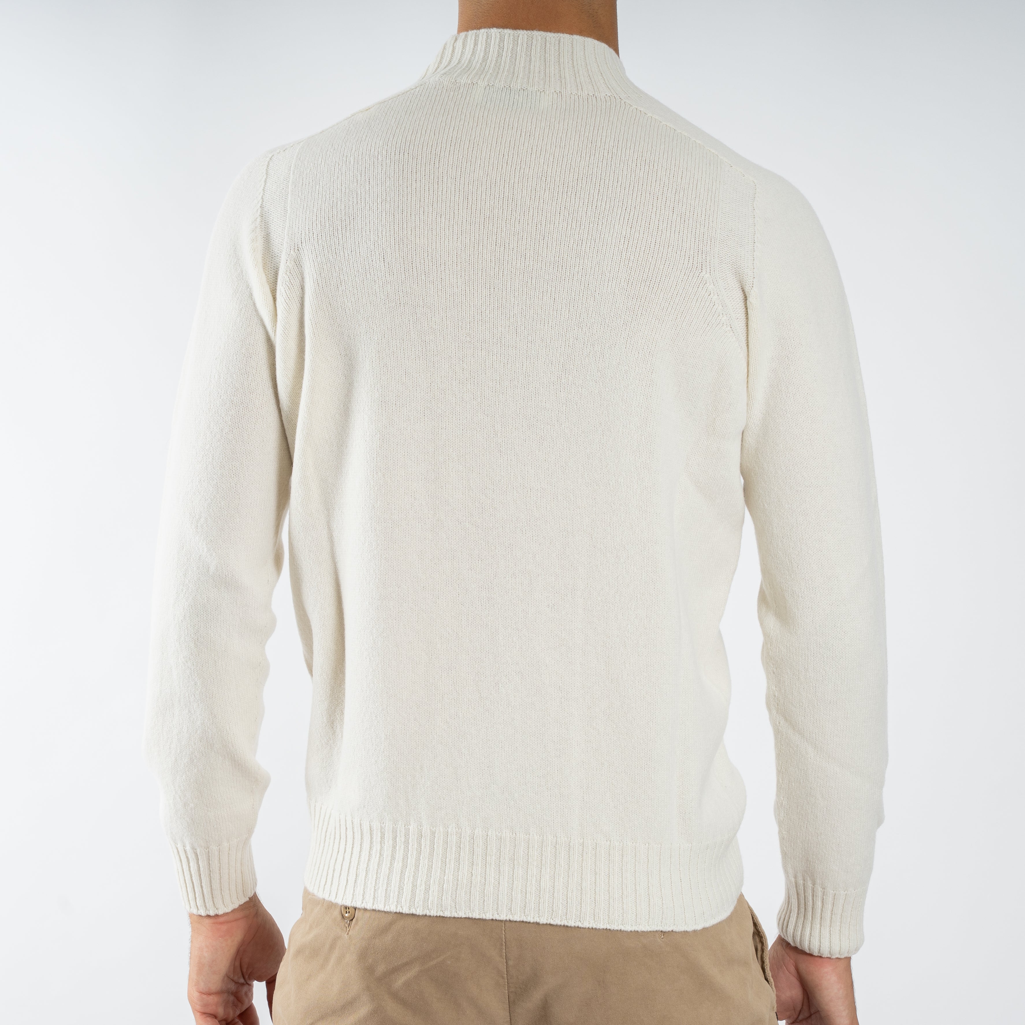 Gran Sasso Gebreide Turtleneck Creme | Super Geelong