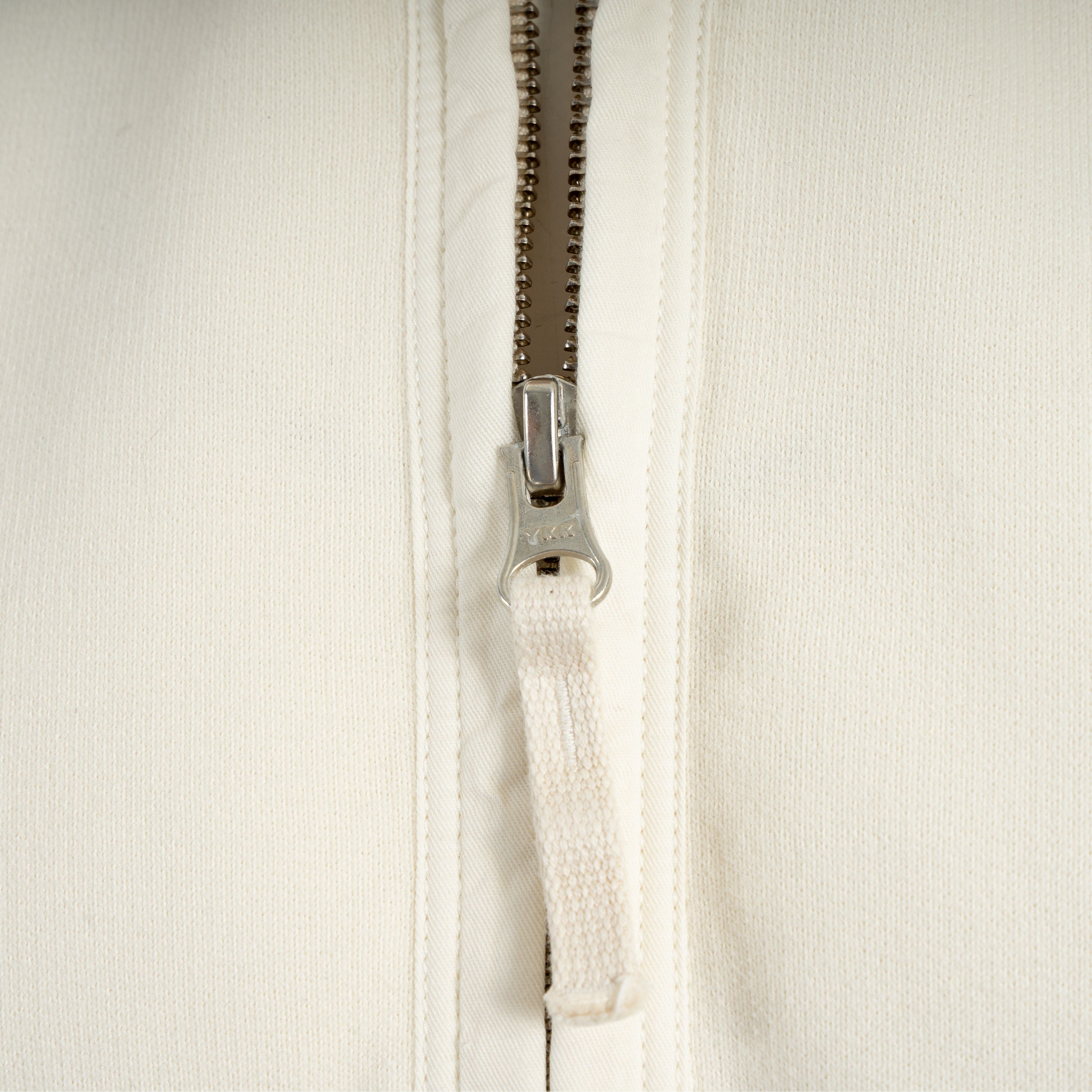 Stone Island Sweater met Rits Crème | Brushed Cotton