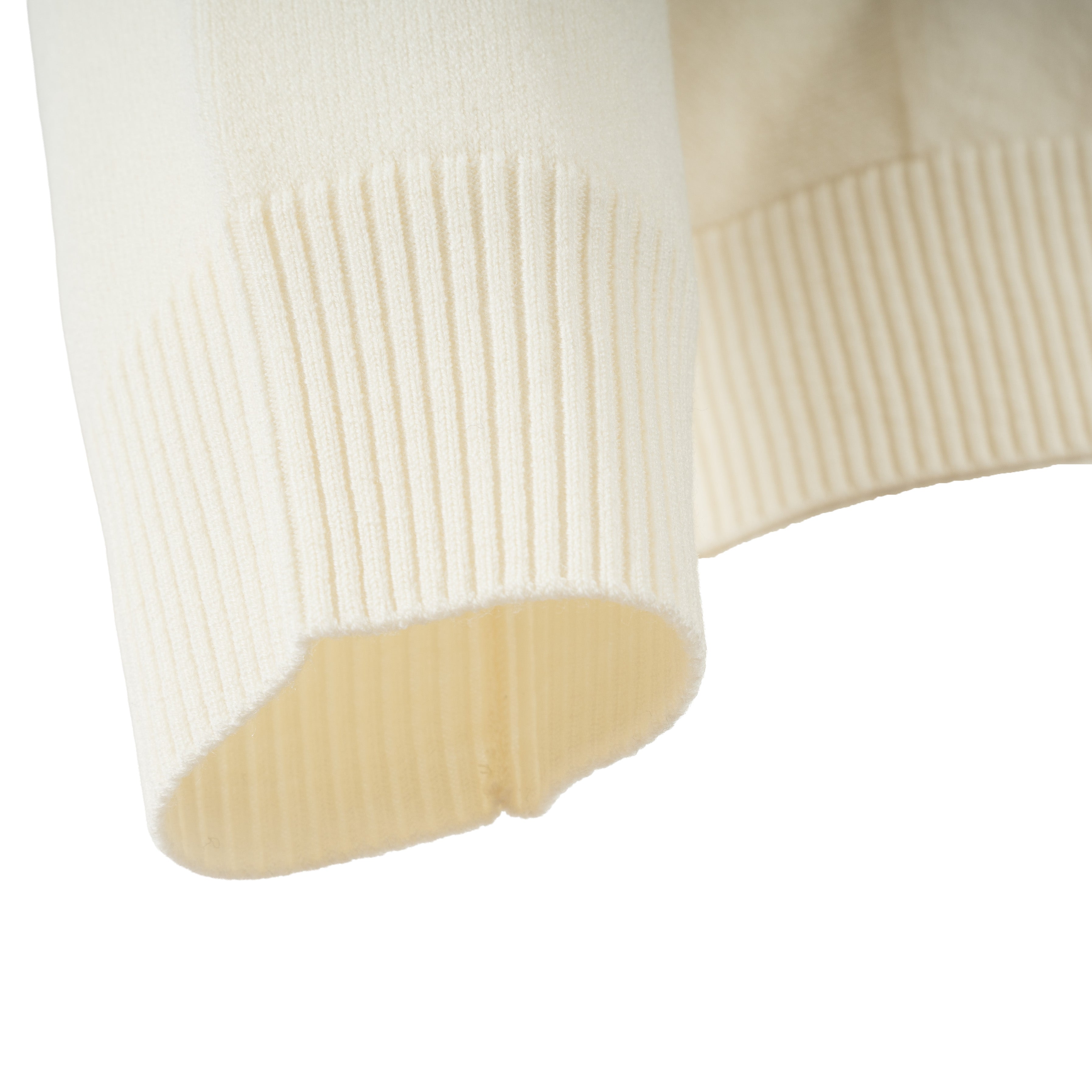 Stone Island Gebreide Trui met Knopenlijst Crème | Stretch RWS Wool