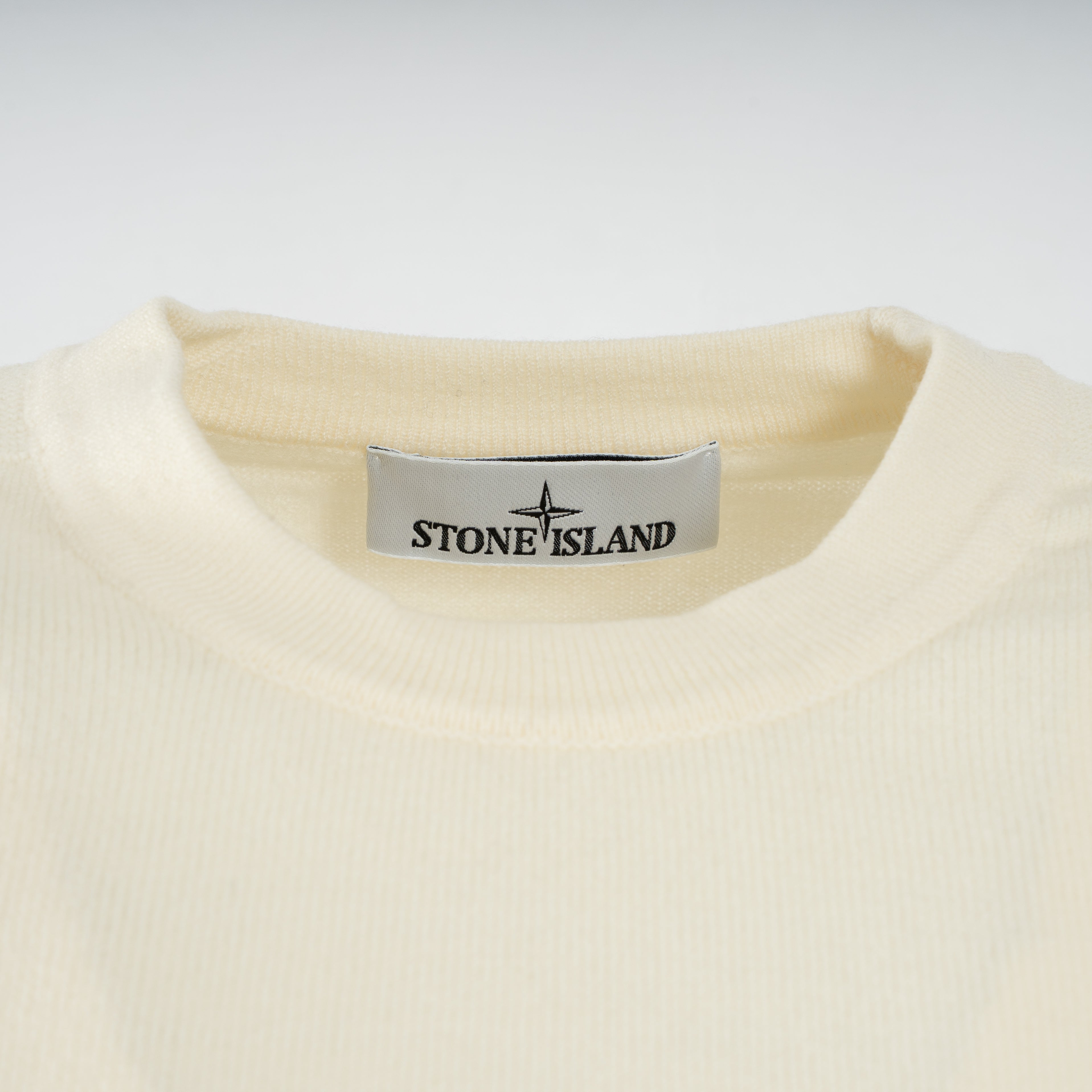 Stone Island Gebreide Trui Crème | Stretch RWS Wool