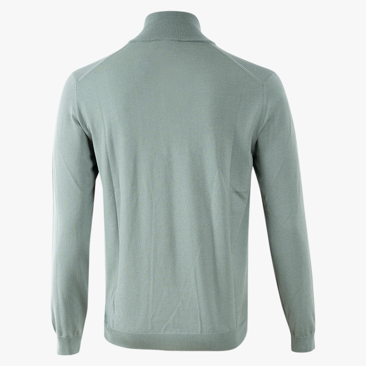 Zanone Gebreide Trui met rits Lichtgroen | Flexwool