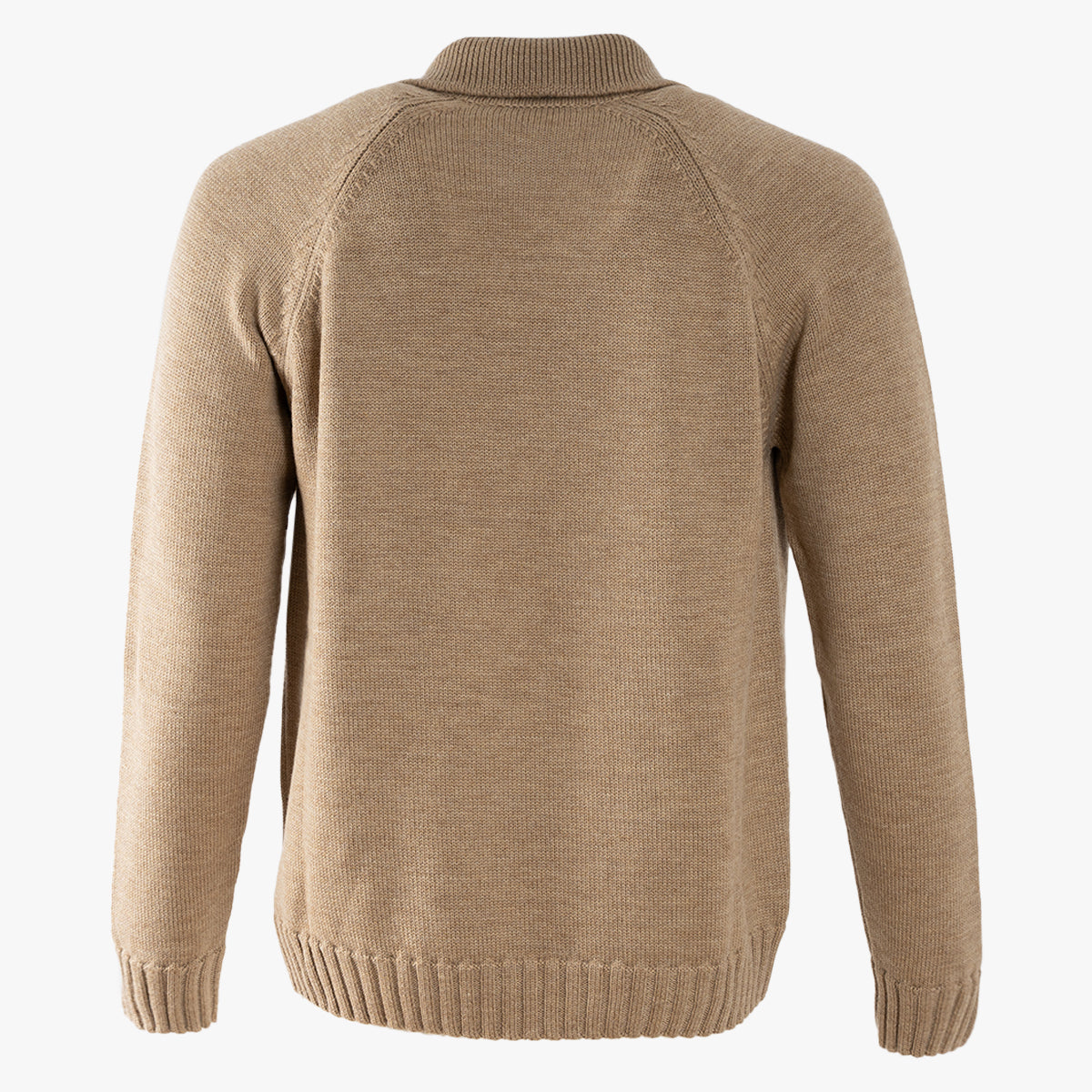 Zanone Gebreide Trui met Polokraag Camel
