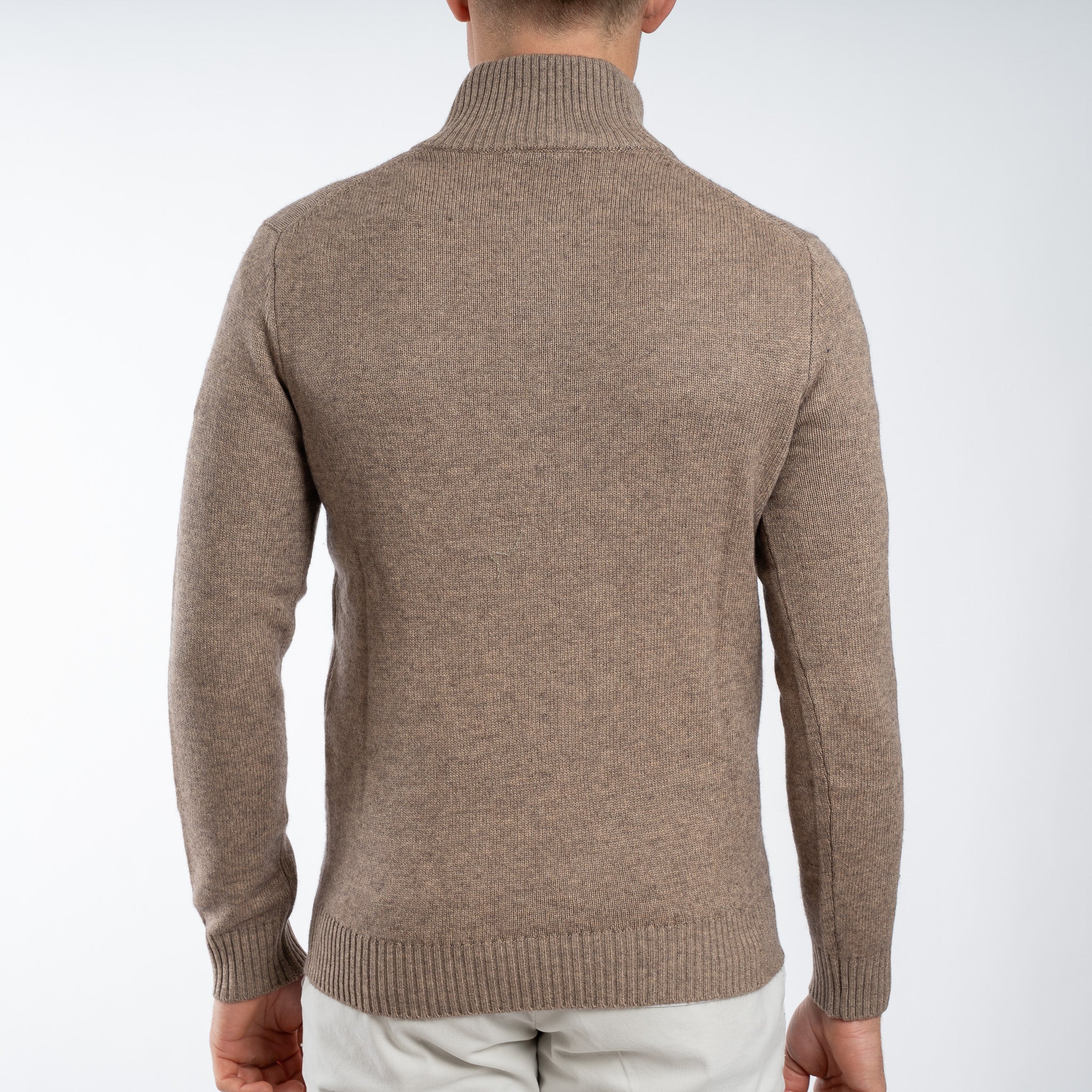SEVEN DIALS Gebreide Trui met Knopenlijst Taupe | Seeley
