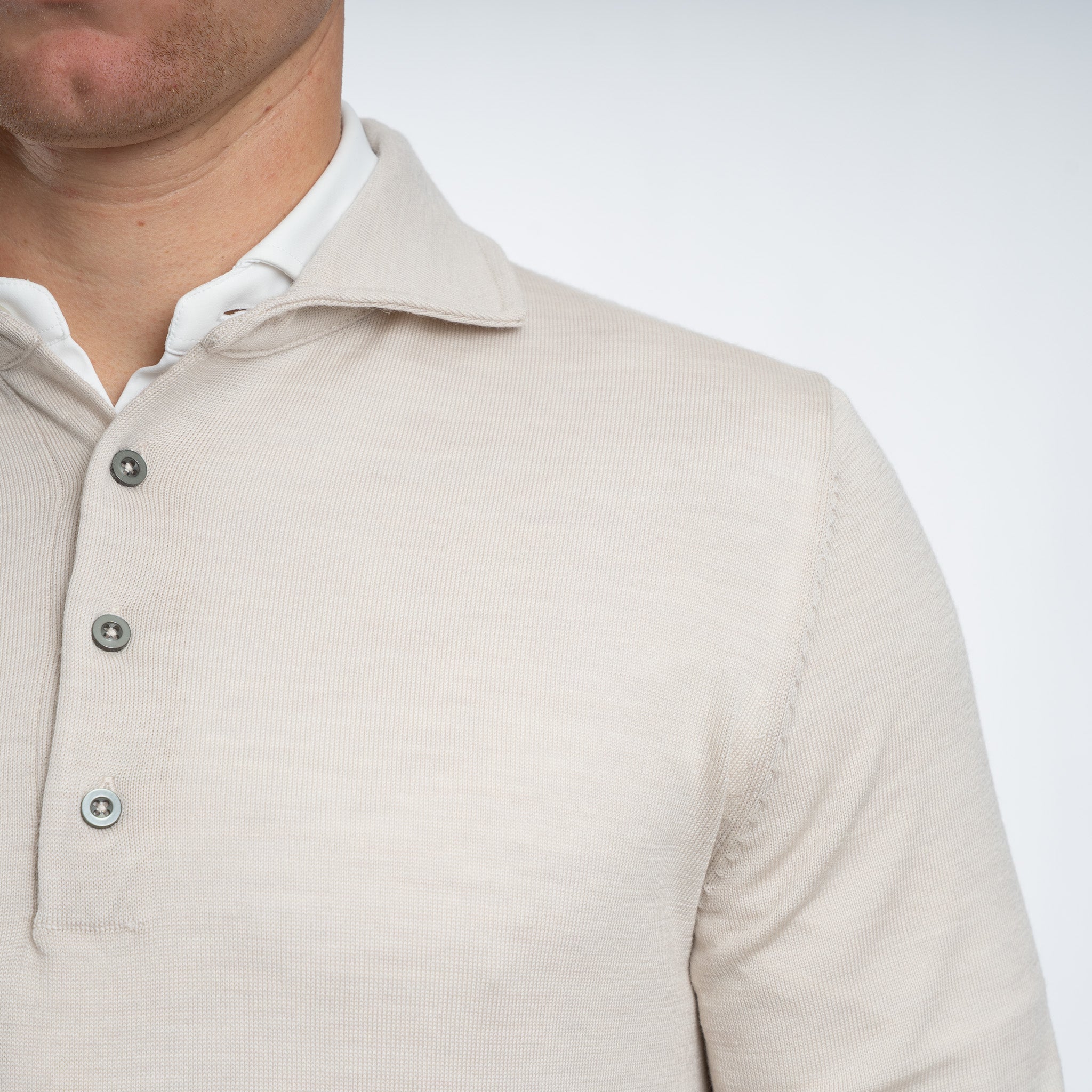SEVEN DIALS Gebreide Poltrui Beige | Cooper