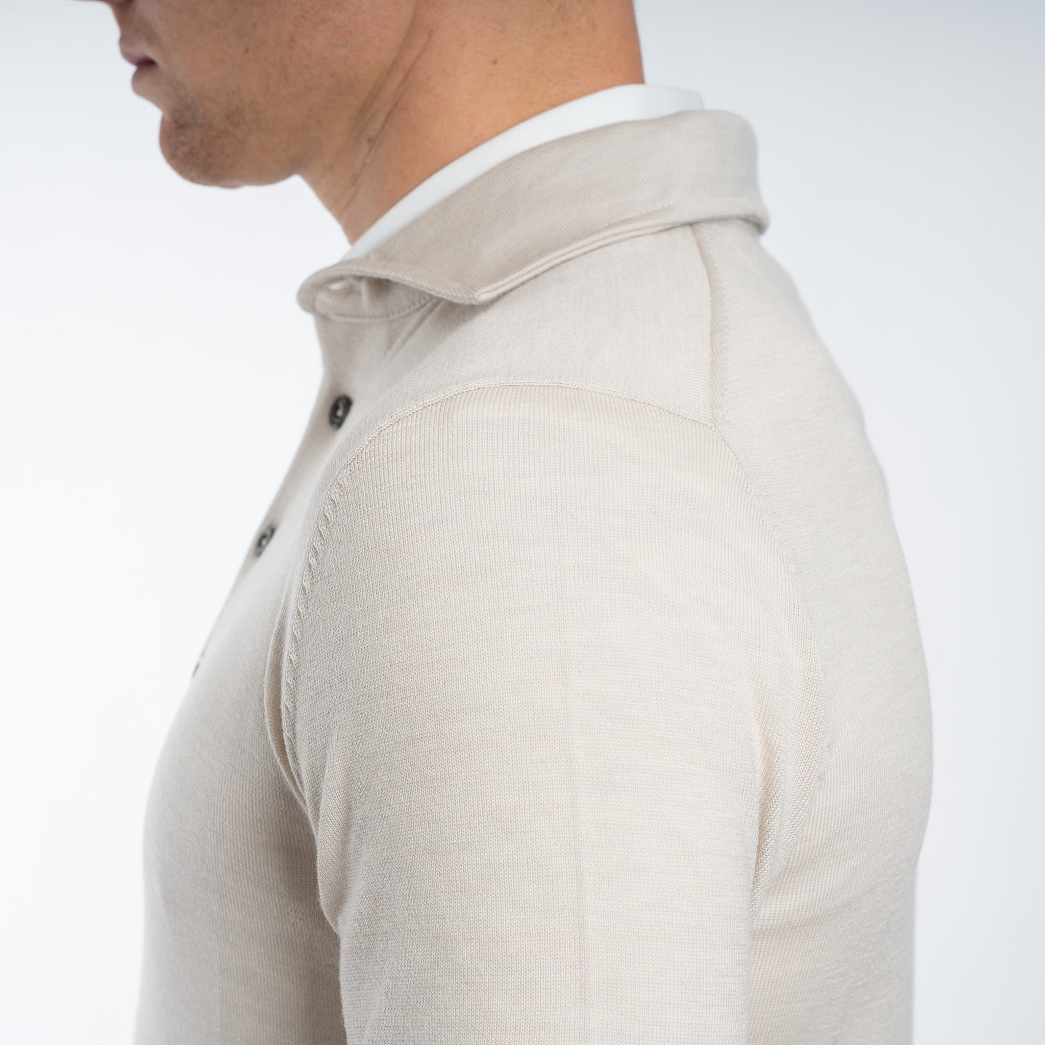 SEVEN DIALS Gebreide Poltrui Beige | Cooper