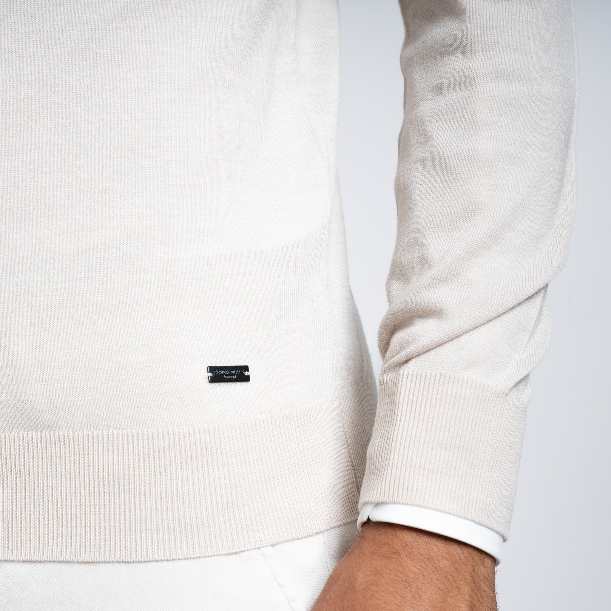 SEVEN DIALS Gebreide Turtleneck Trui Beige | Goy