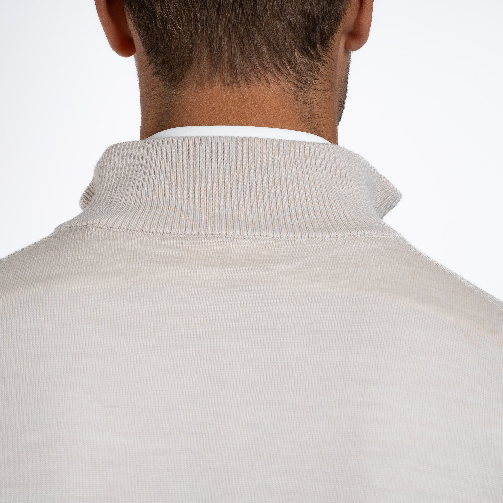 SEVEN DIALS Gebreide Trui met Rits Beige | Saul