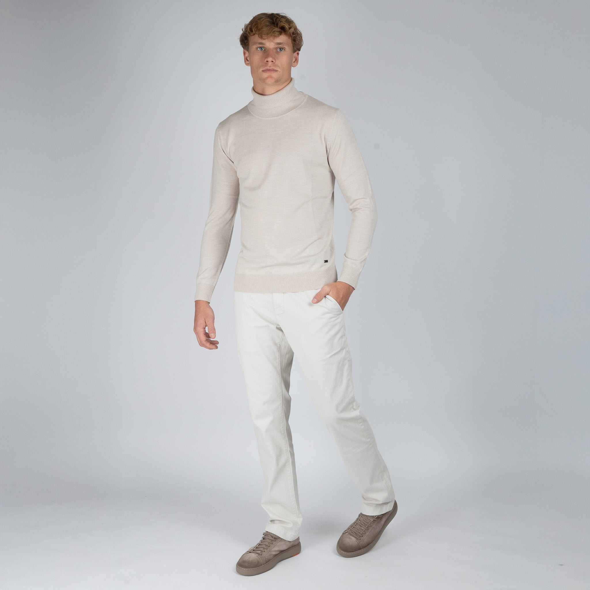SEVEN DIALS Gebreide Coltrui Beige | Shawn