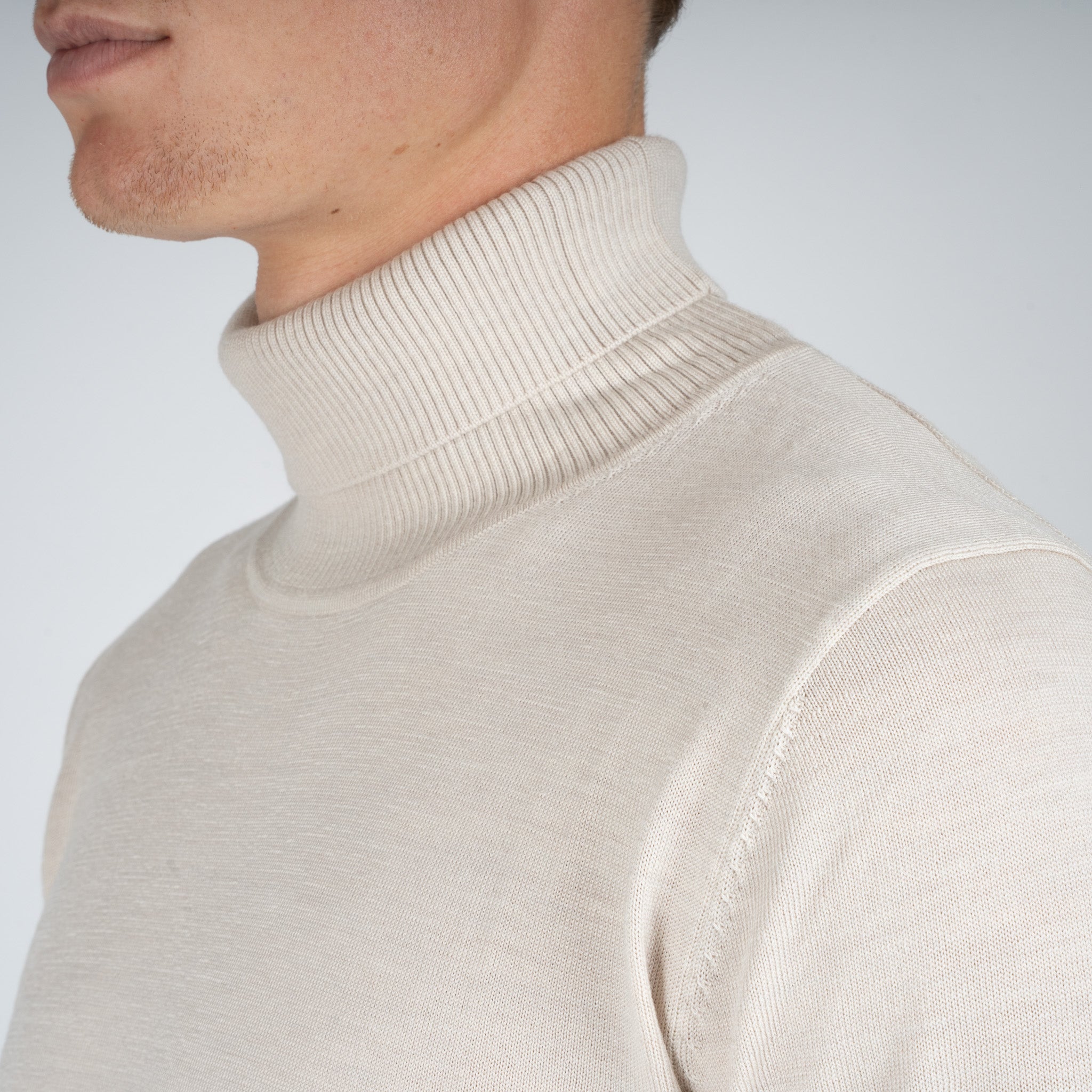 SEVEN DIALS Gebreide Coltrui Beige | Shawn