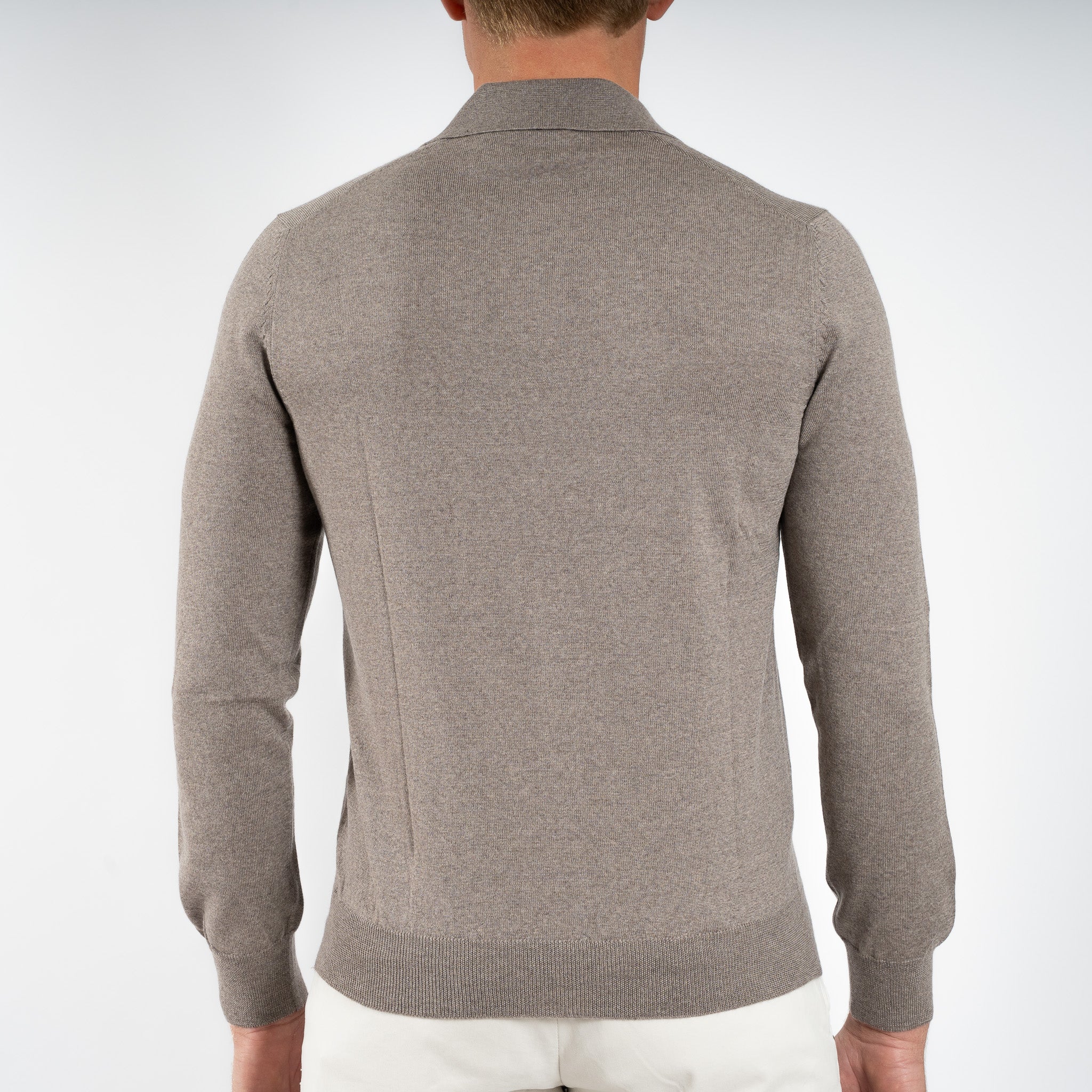 Gran Sasso Gebreide Trui met Polokraag Beige | Athleisure
