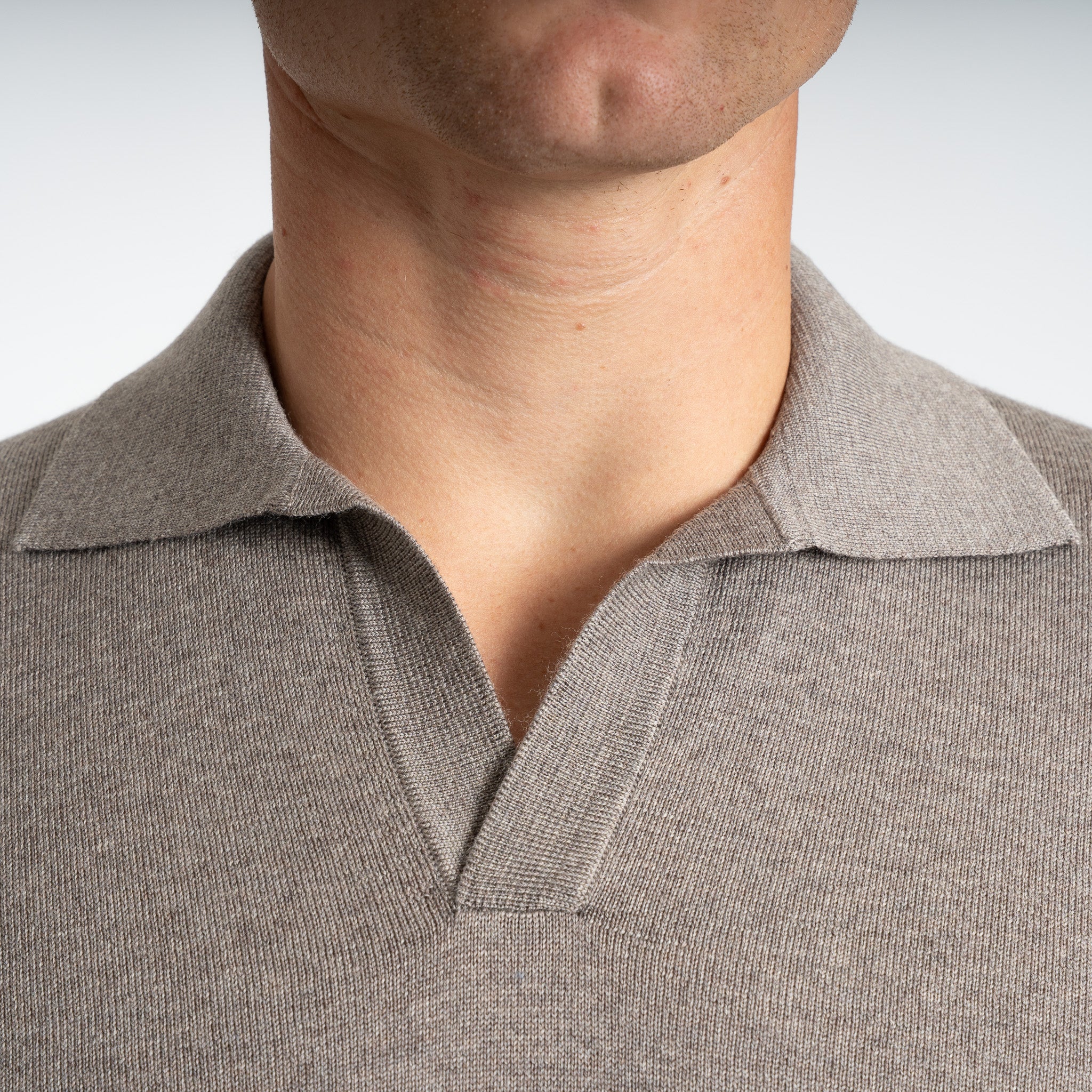 Gran Sasso Gebreide Trui met Polokraag Beige | Athleisure