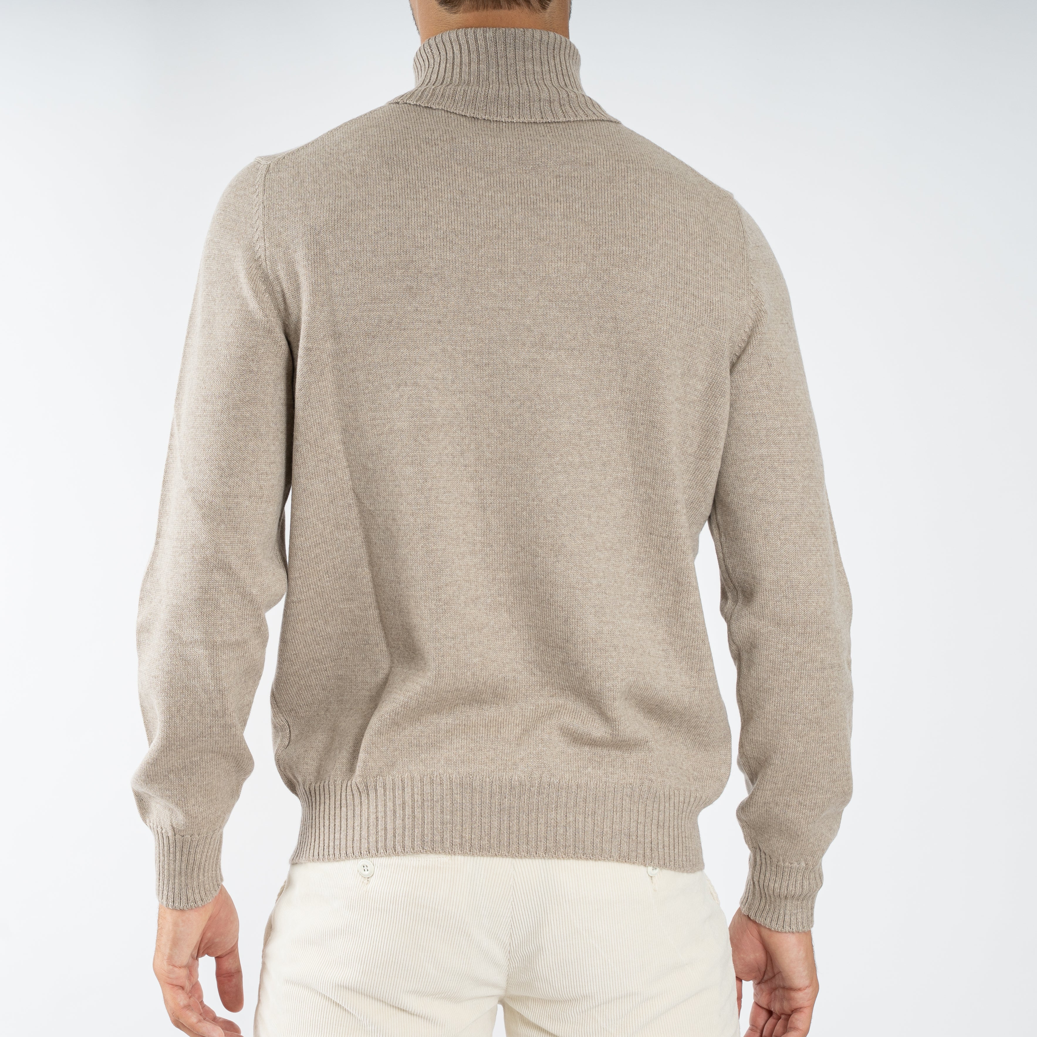 Gran Sasso Gebreide Coltrui Beige | Extrafine Merino