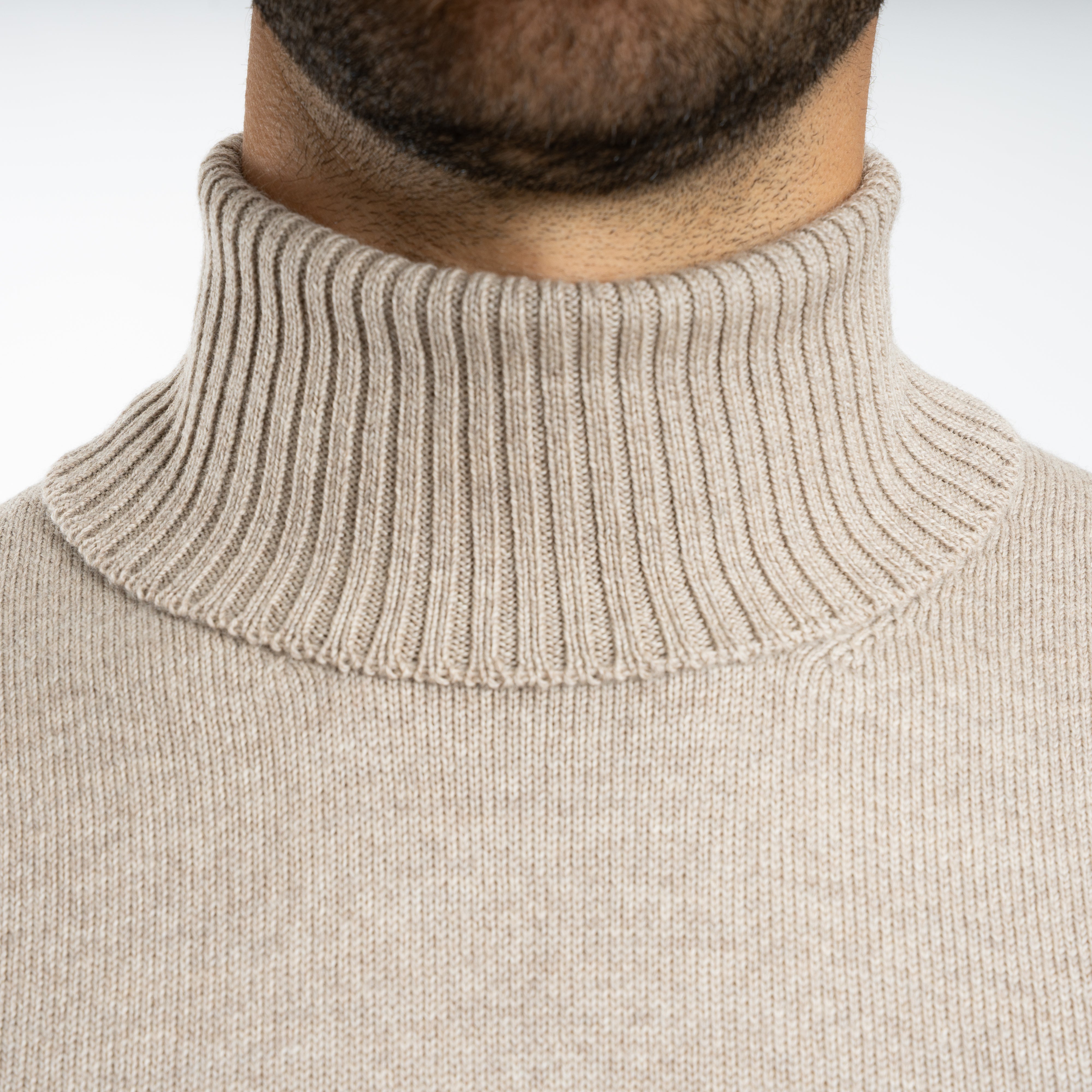 Gran Sasso Gebreide Coltrui Beige | Extrafine Merino