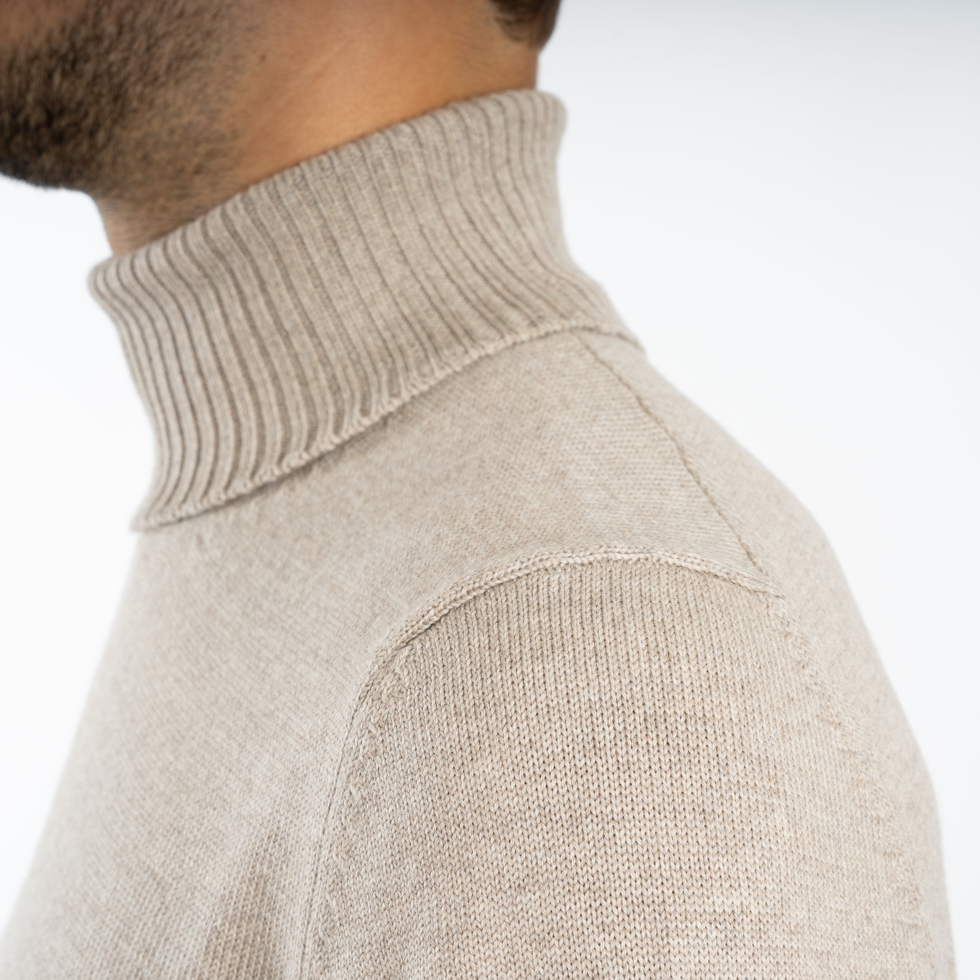 Gran Sasso Gebreide Coltrui Beige | Extrafine Merino
