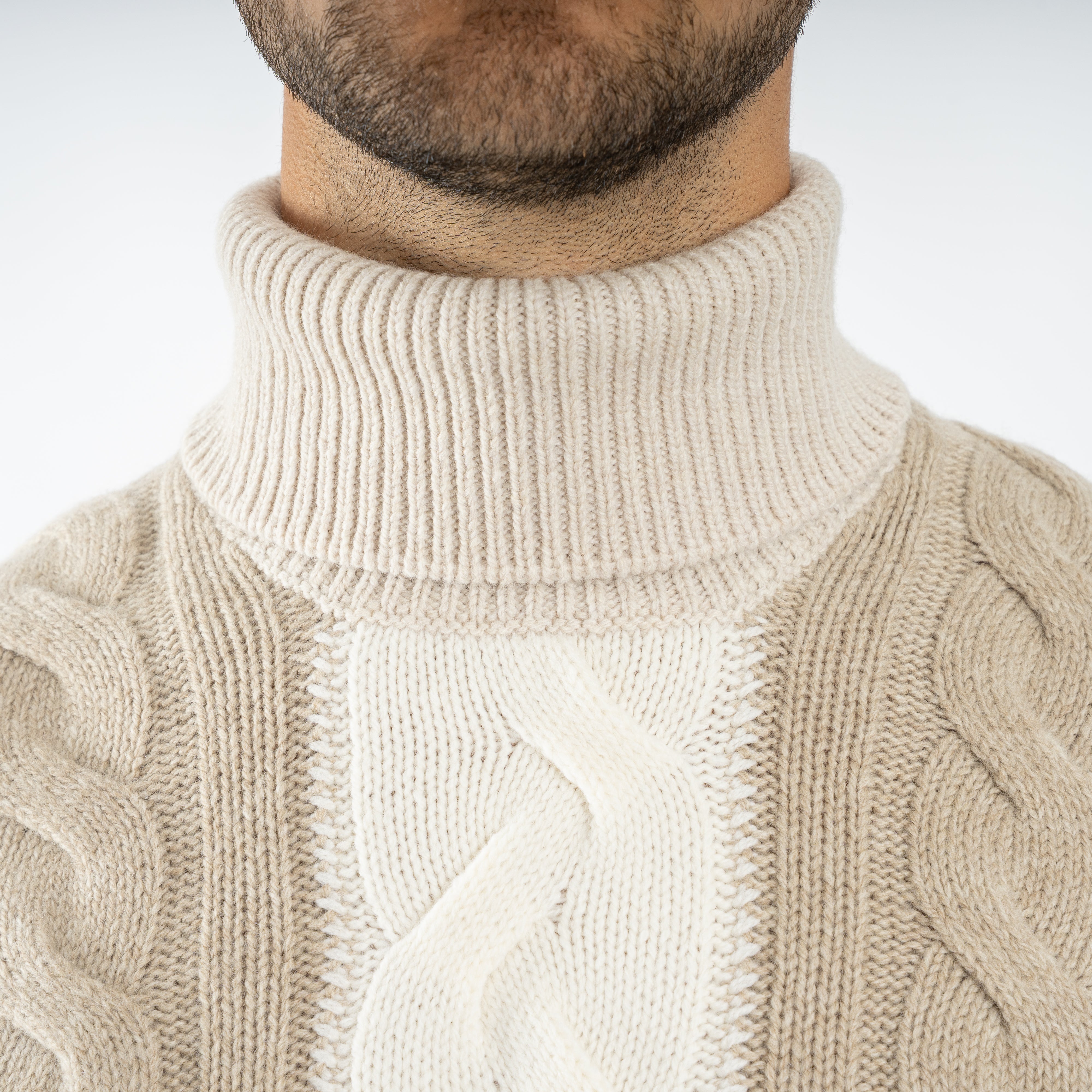 Gran Sasso Gebreide Coltrui Beige | Super Geelong