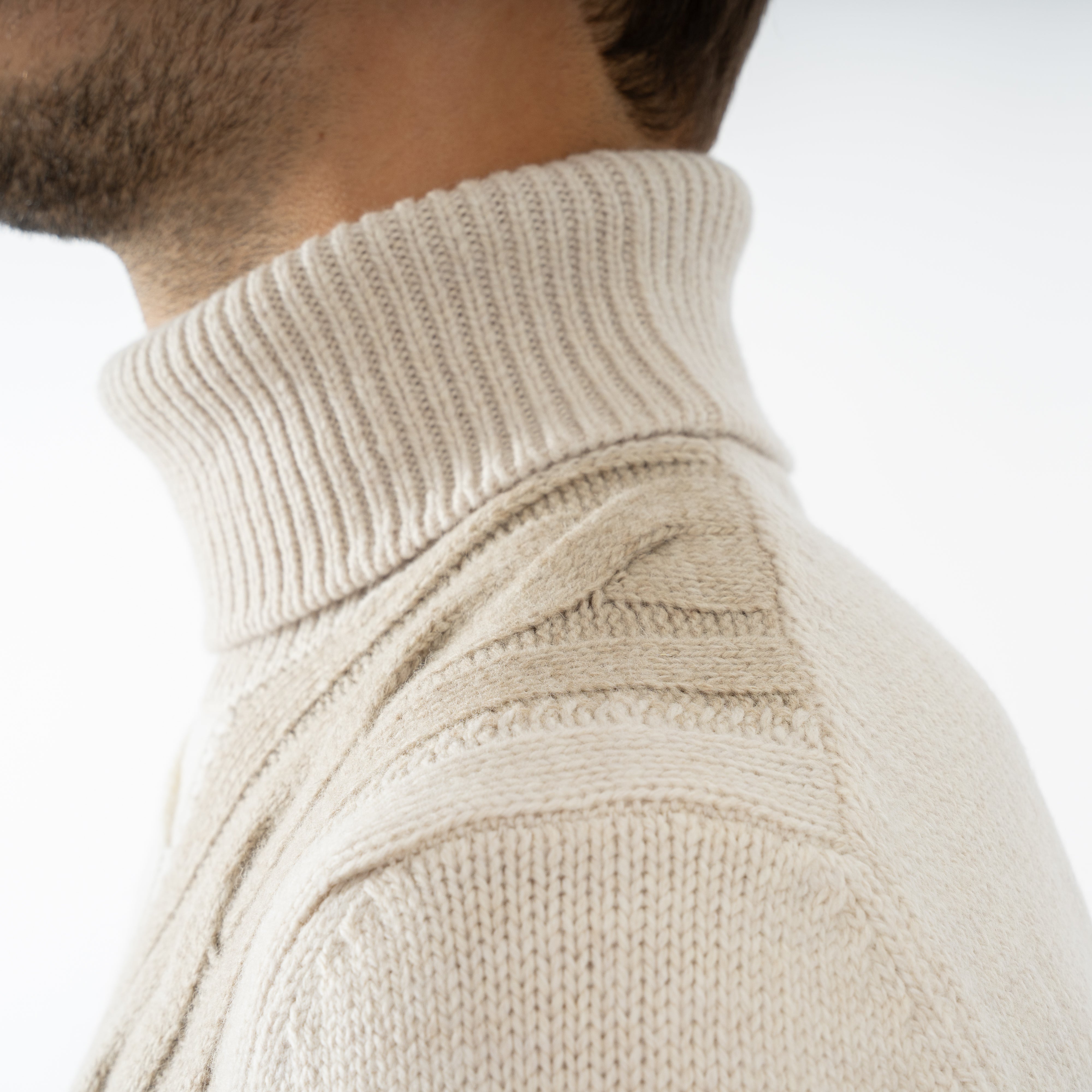 Gran Sasso Gebreide Coltrui Beige | Super Geelong