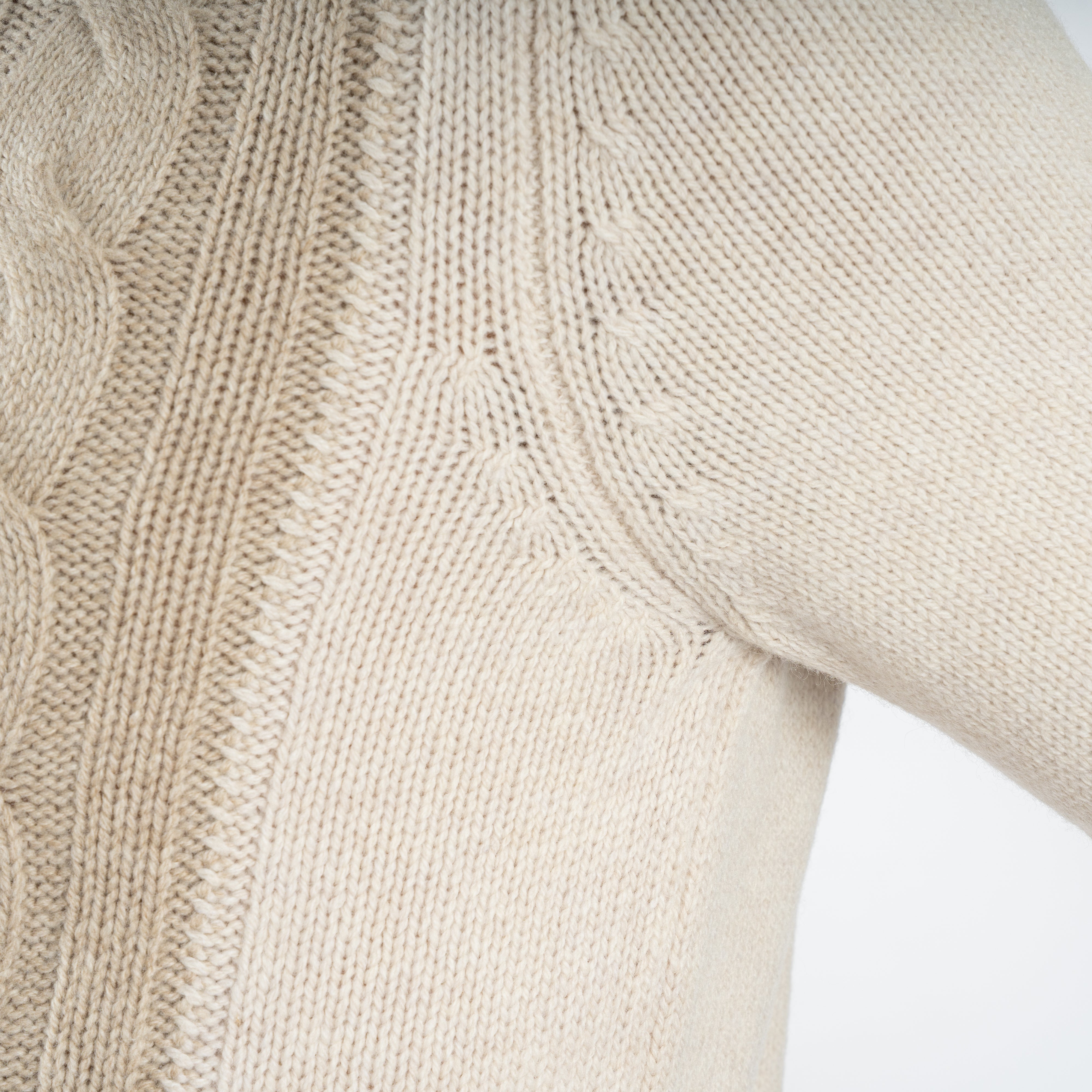 Gran Sasso Gebreide Coltrui Beige | Super Geelong