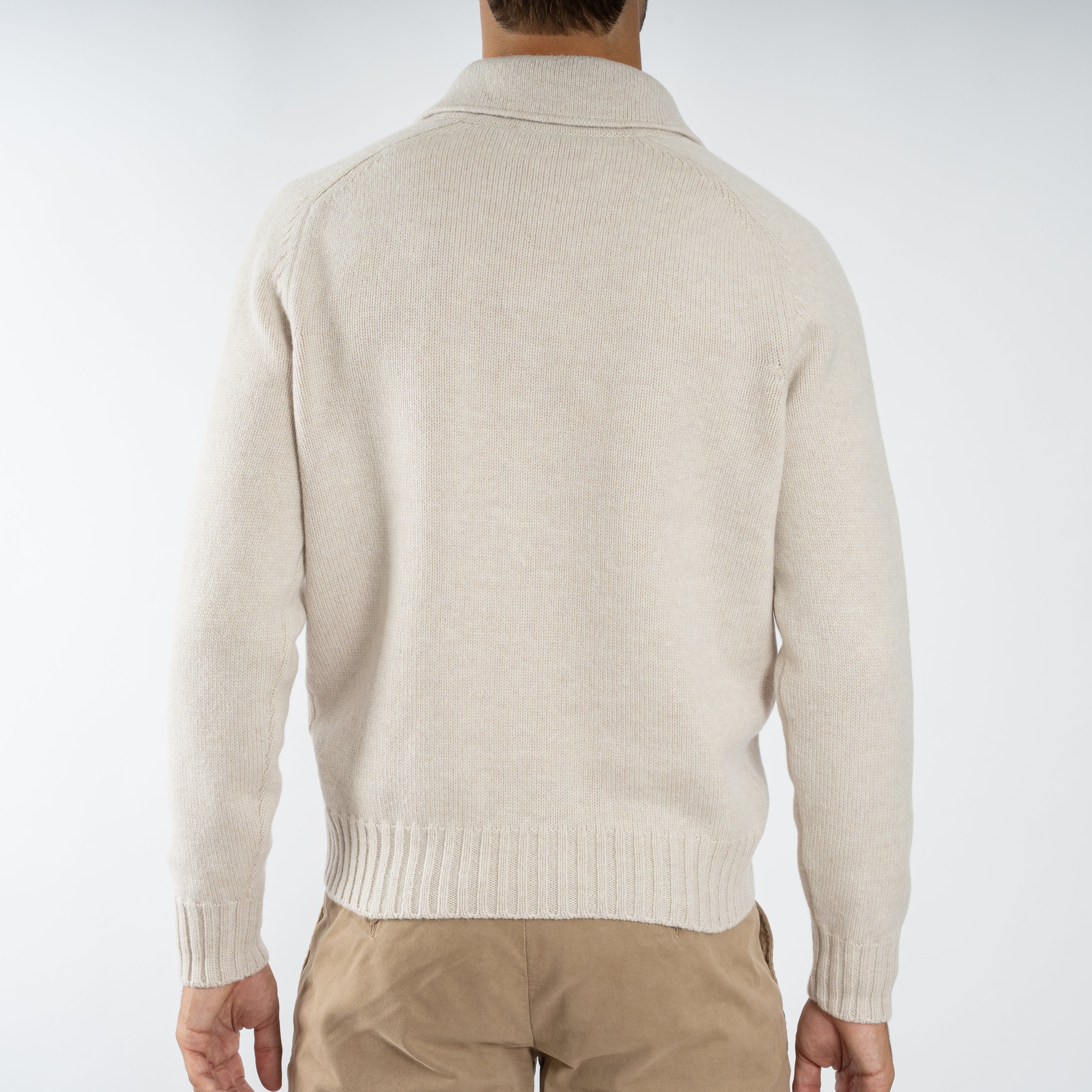 Gran Sasso Gebreid Knoopvest Beige | Super Geelong