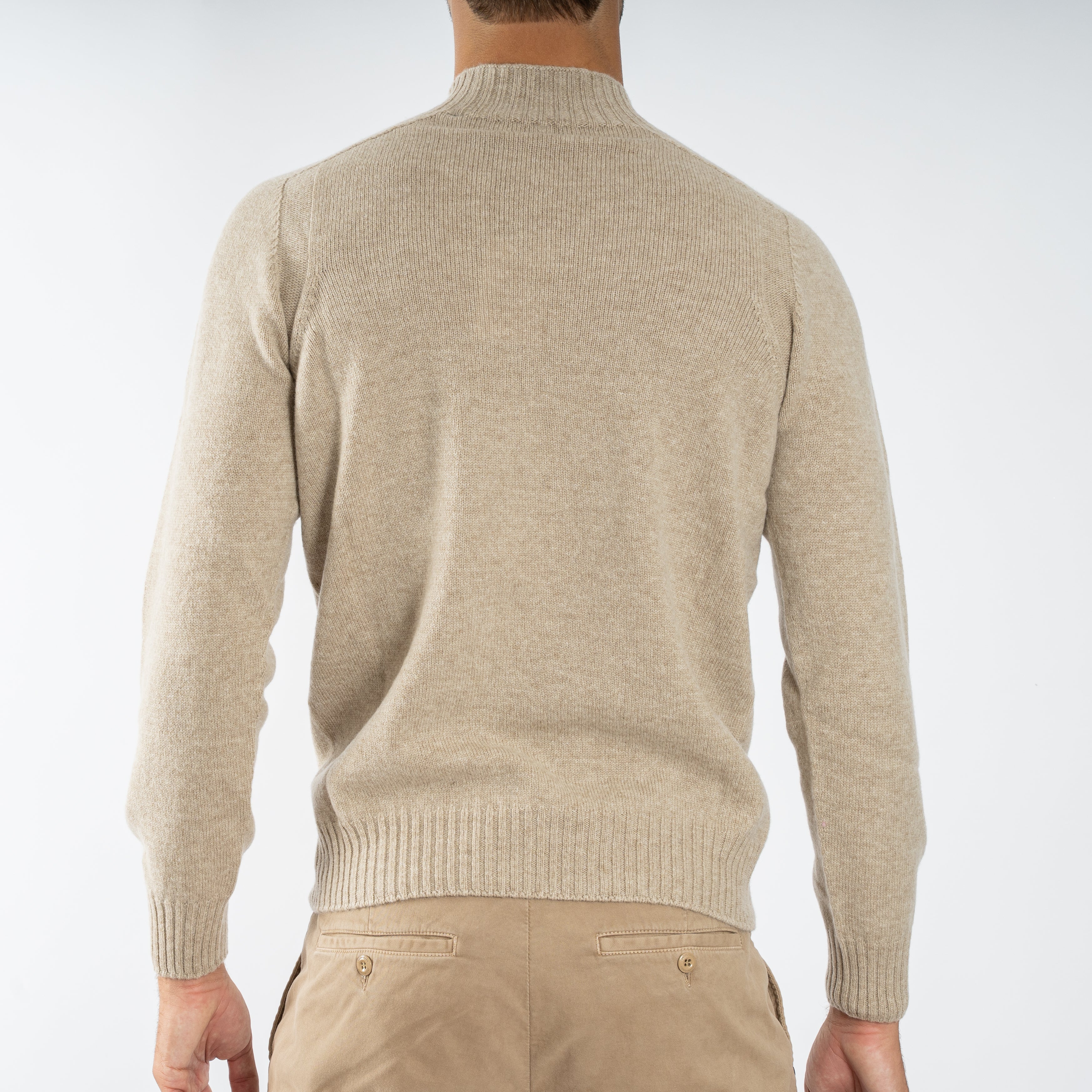 Gran Sasso Gebreide Turtleneck Beige | Super Geelong