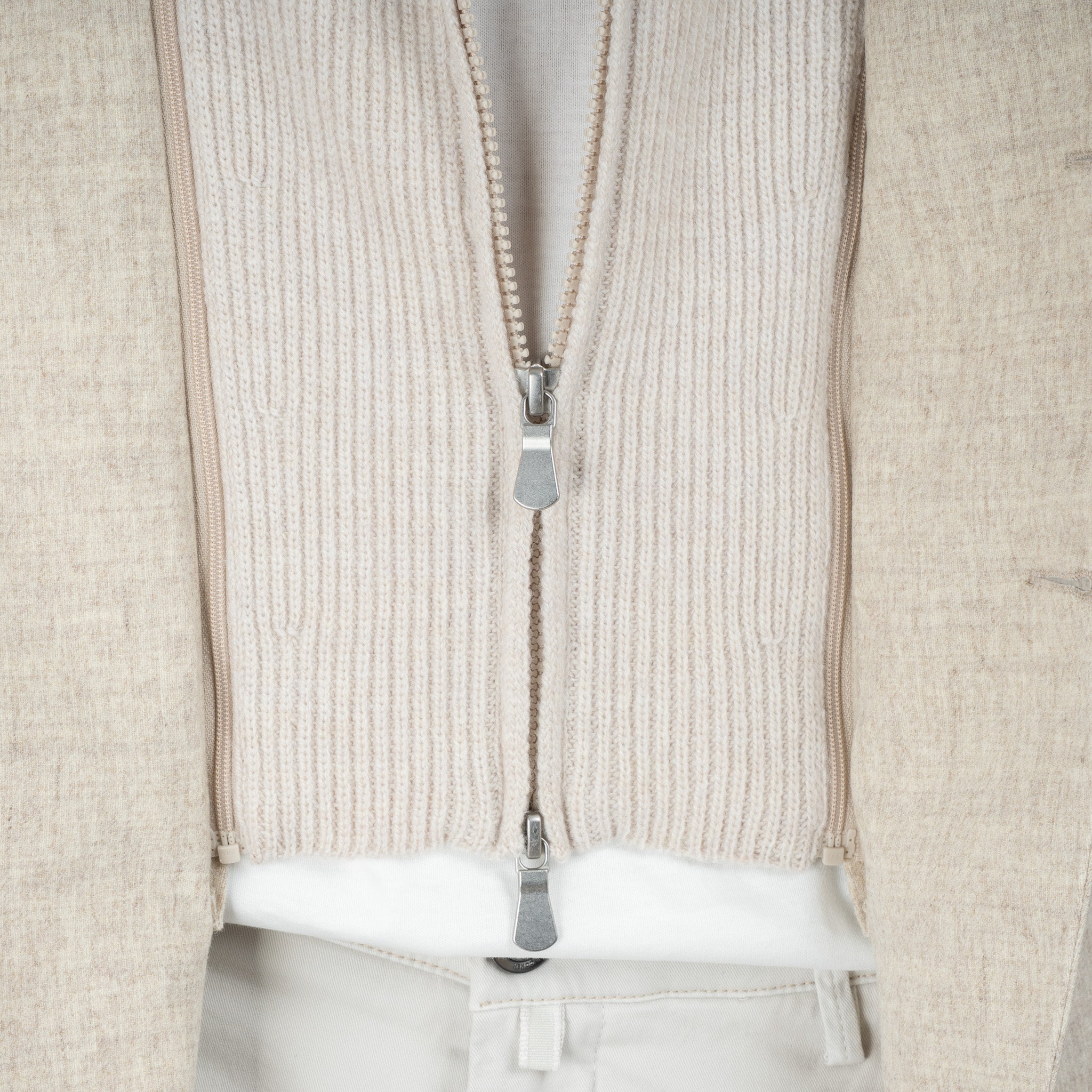 Gran Sasso Hybride Colbertjack Beige | Super Geelong
