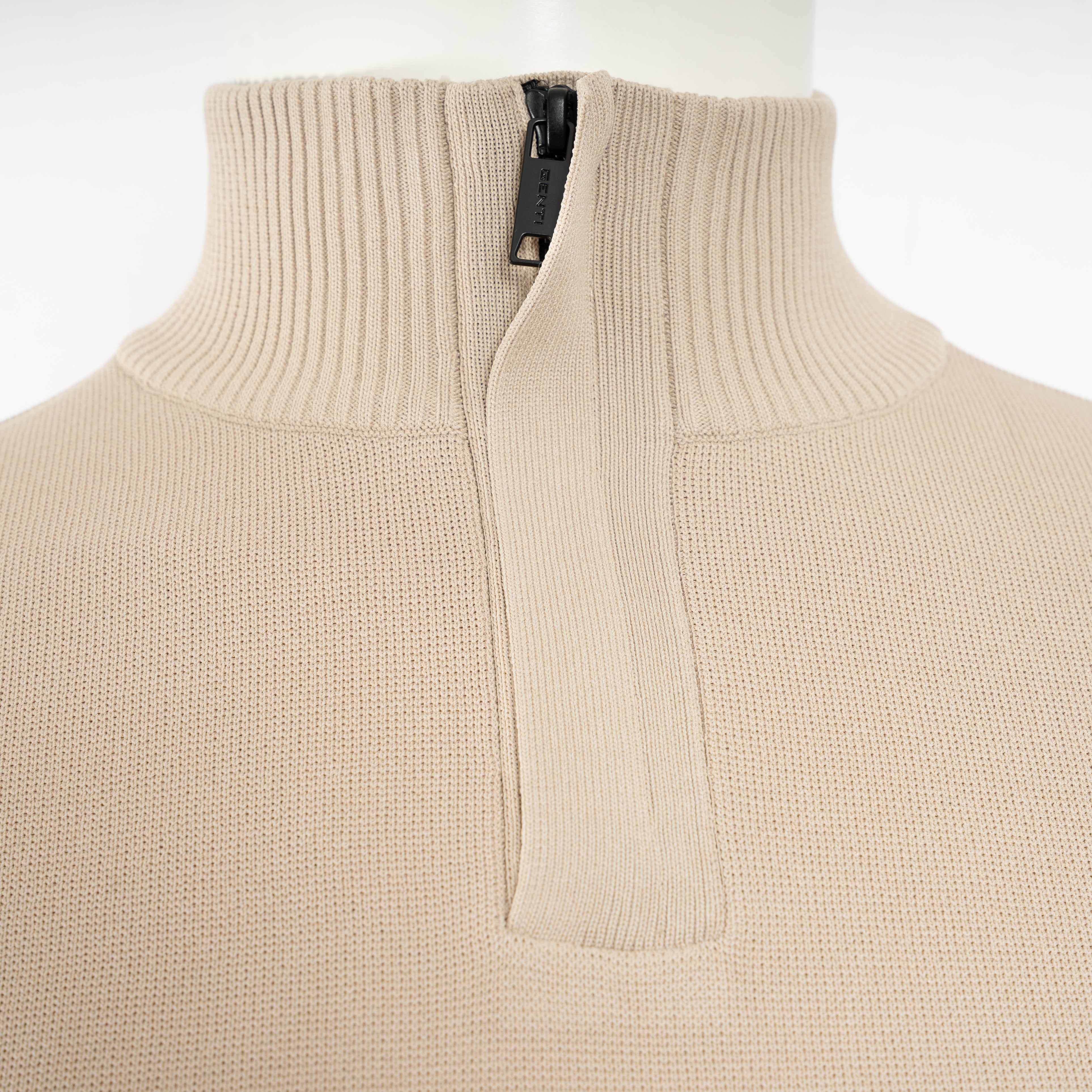 Genti Trui met Rits Beige | Cool Dry