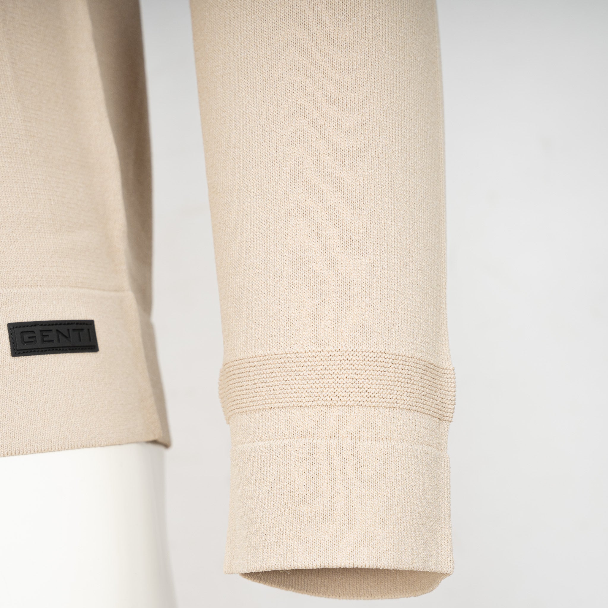 Genti Trui met Polokraag Beige | Cool Dry