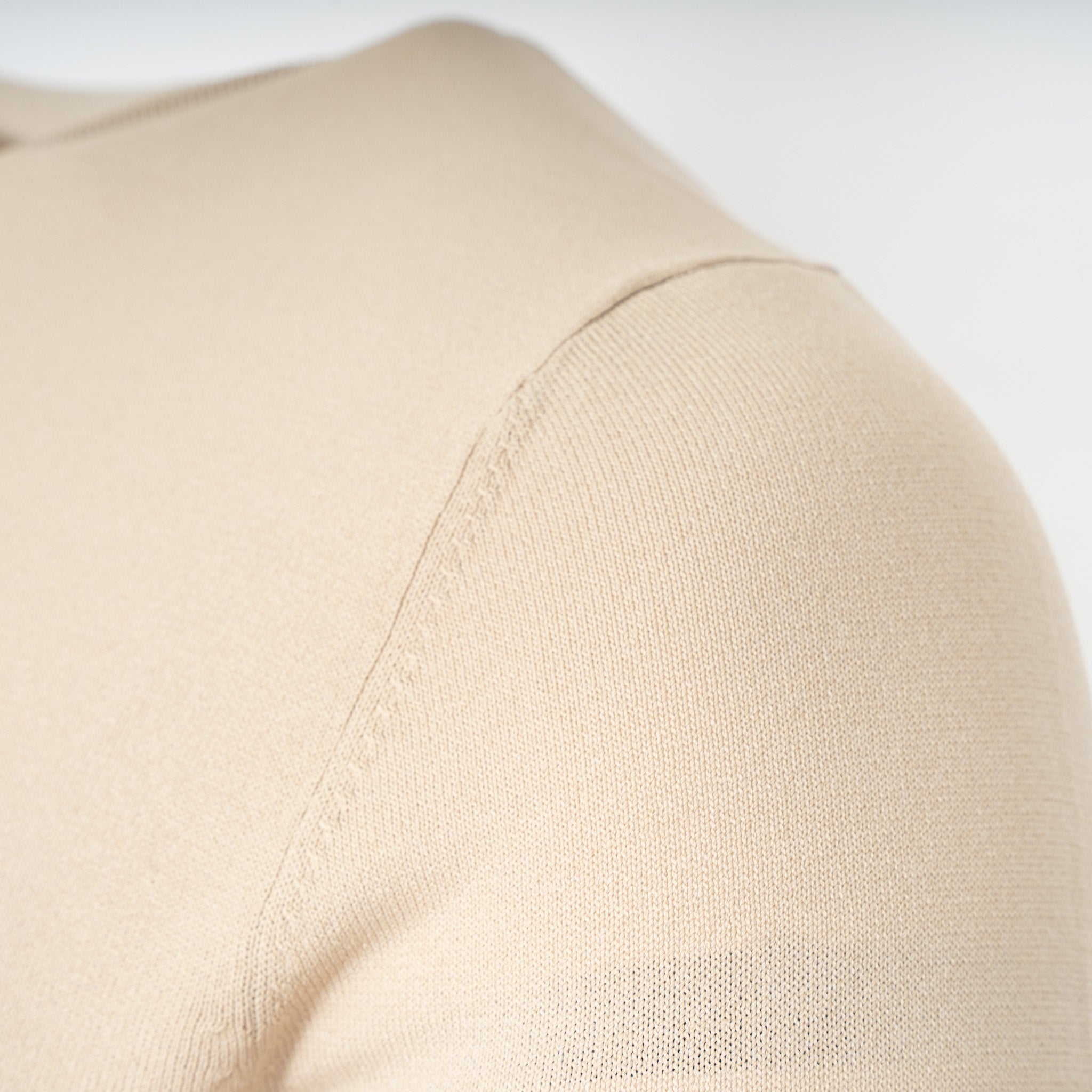 Genti Trui met Polokraag Beige | Cool Dry