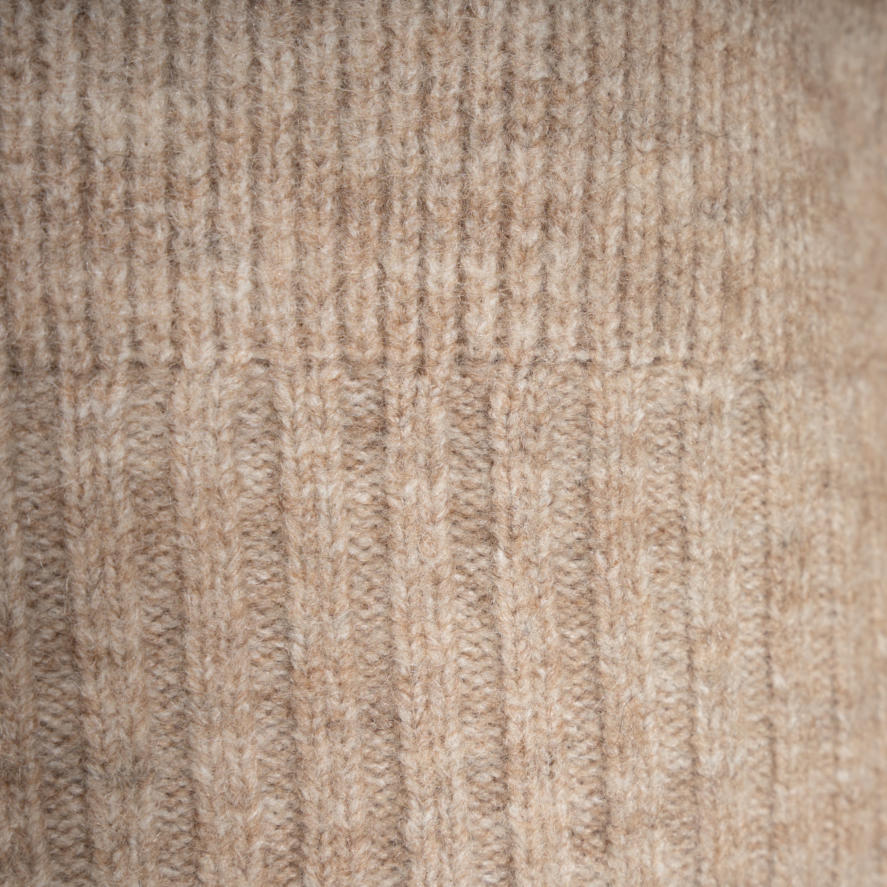 Olaf Gebreide Trui met Rits Beige | Signature Knitted