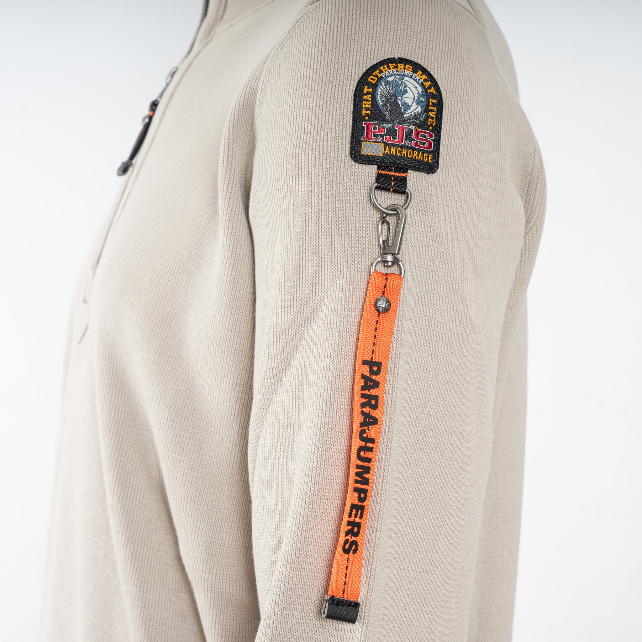 Parajumpers Trui met Rits Beige | Basic Scoe