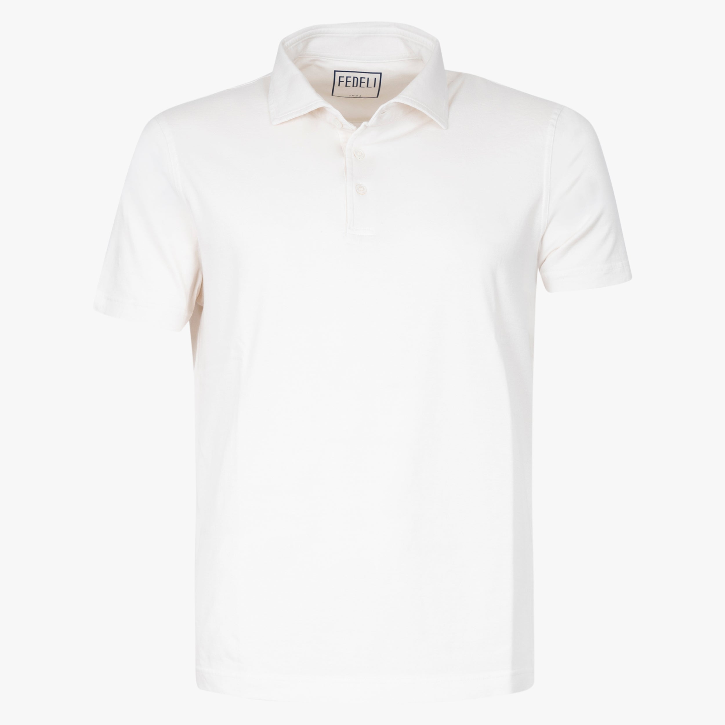 Fedeli Polo Wit | Jersey Cotton Flex