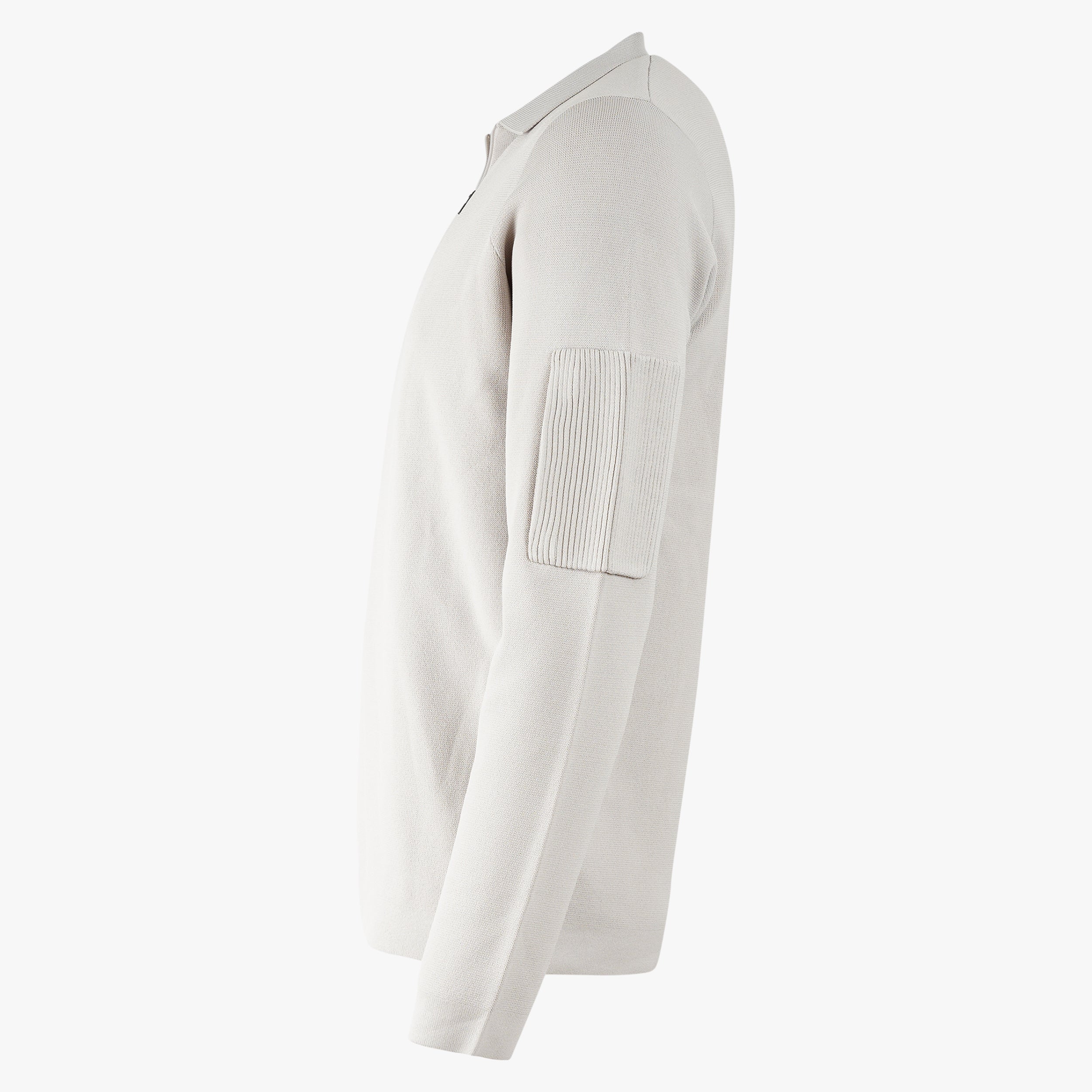 Genti Gebreide Polotrui met Rits Beige | Cool Dry