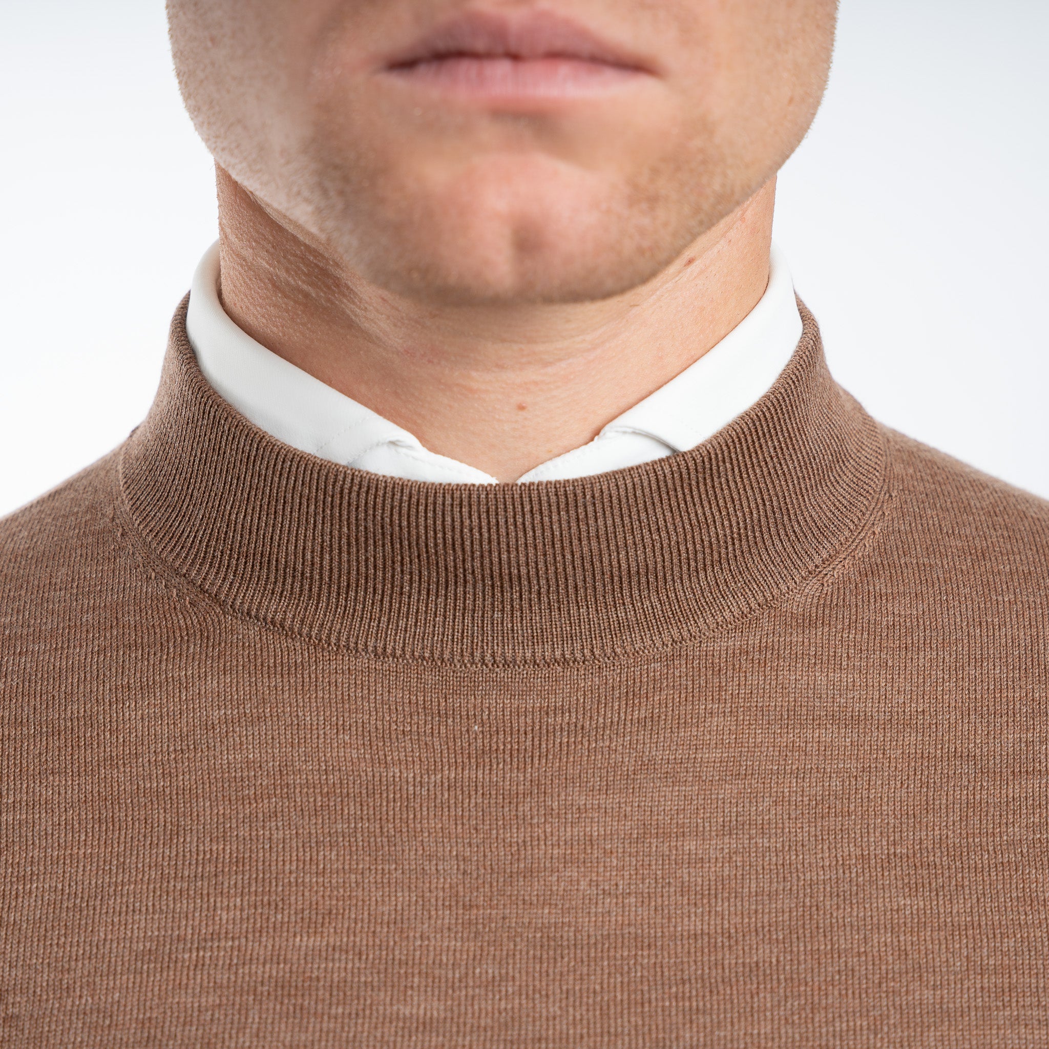 SEVEN DIALS Gebreide Turtleneck Trui Camel | Goy