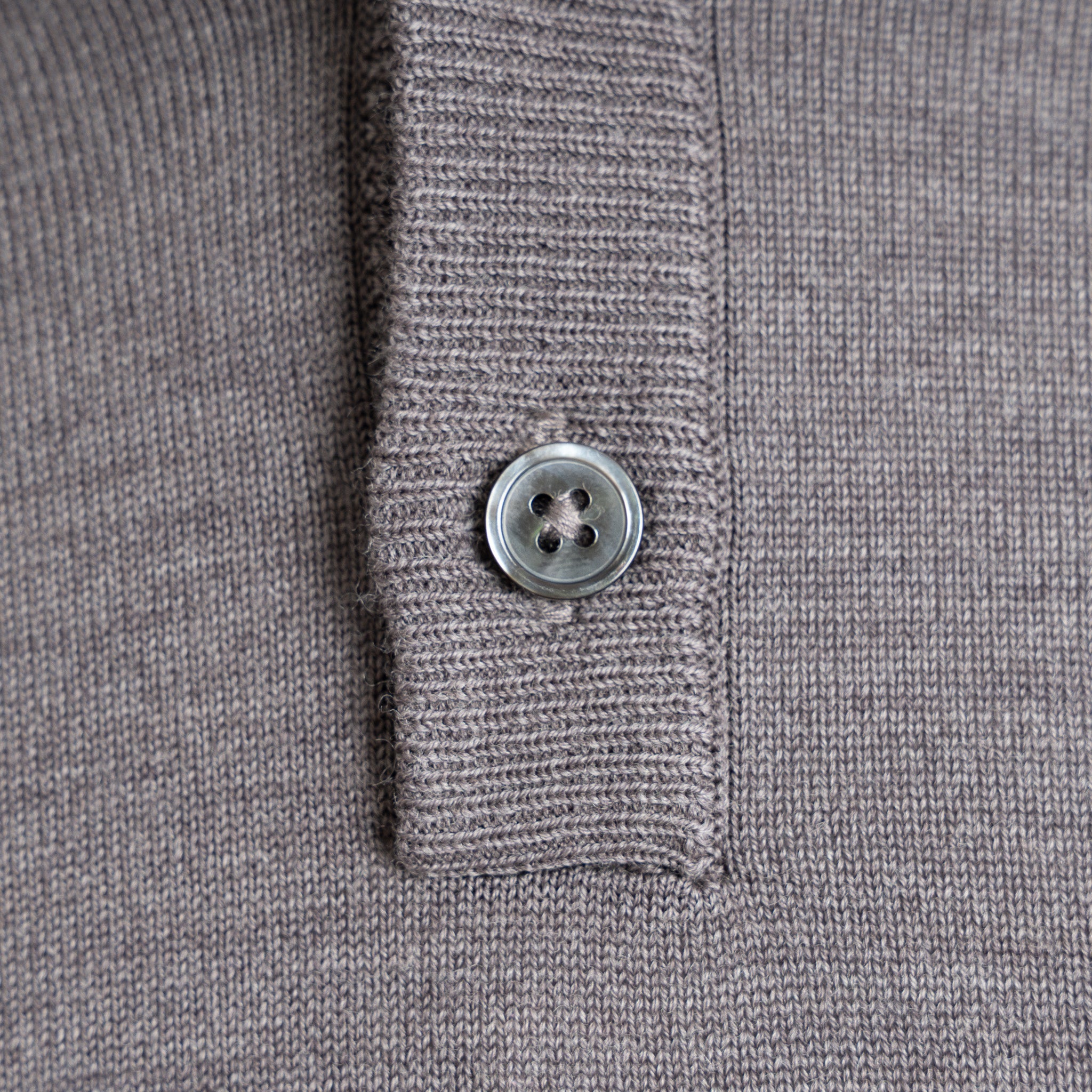 SEVEN DIALS Gebreide trui met Knopenlijst Taupe | Payton