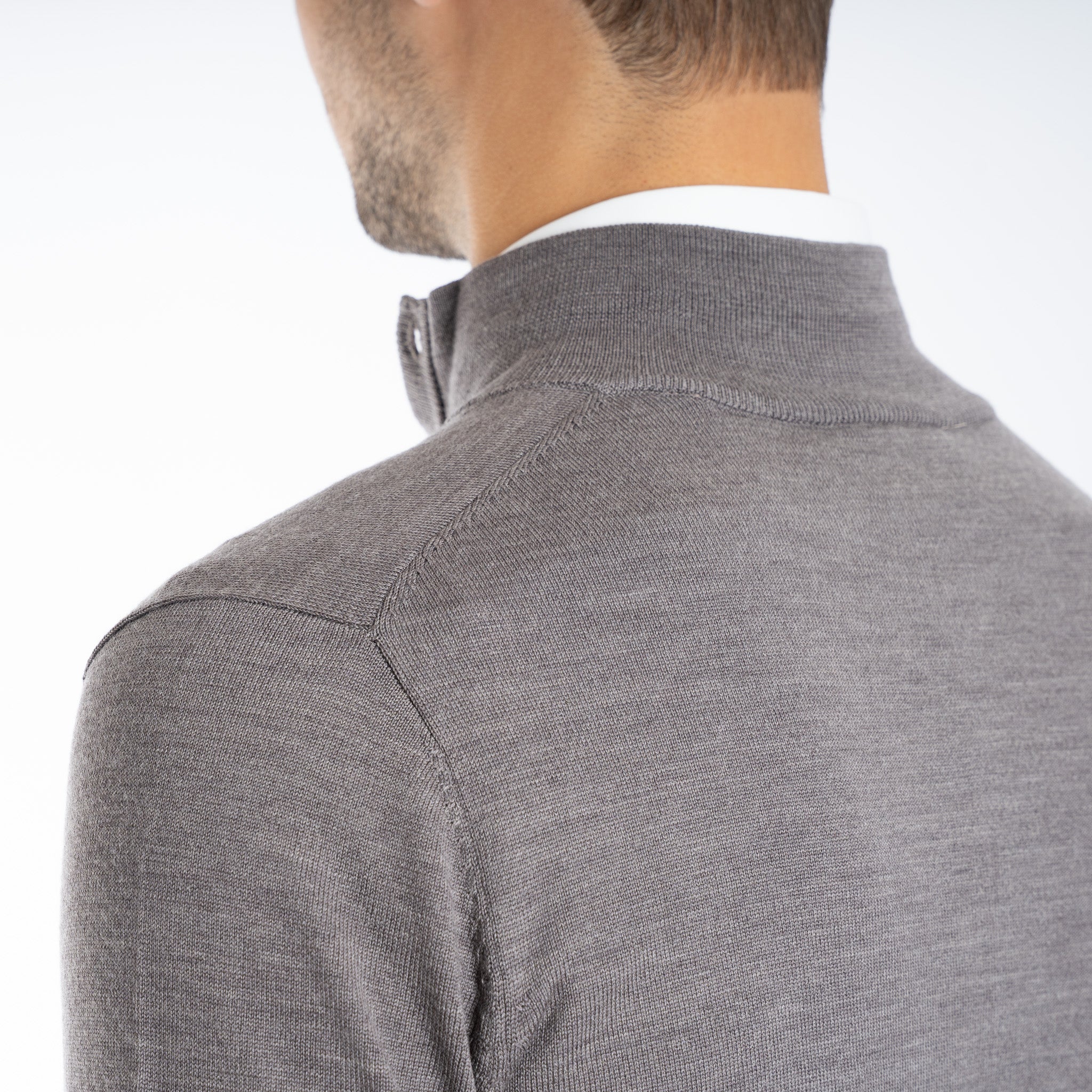 SEVEN DIALS Gebreide trui met Knopenlijst Taupe | Payton